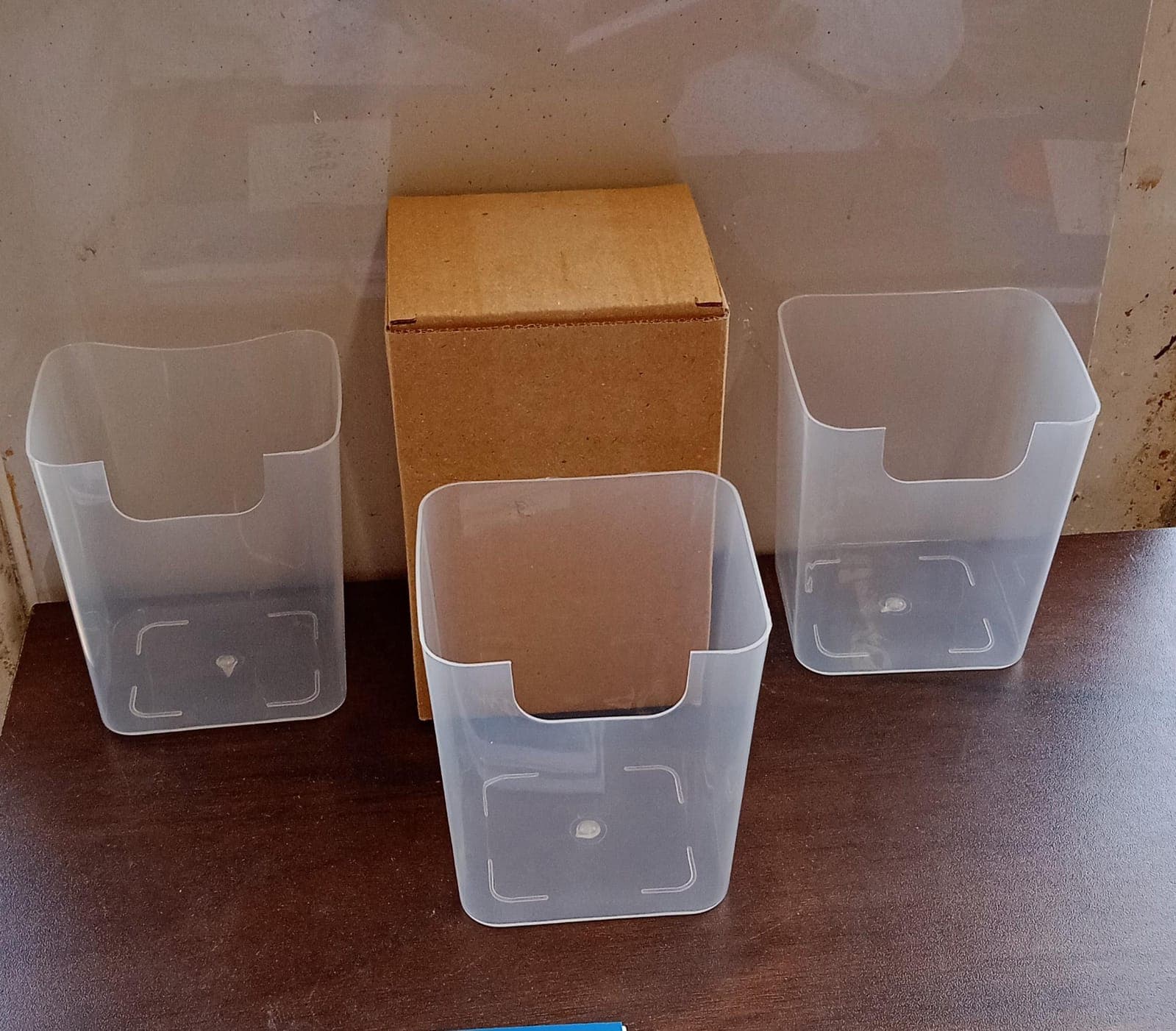 3Pcs Clear Plastic Organizer Storage Versatile Kitchen Drawer Organizer Tray For Desk thumbnail 9