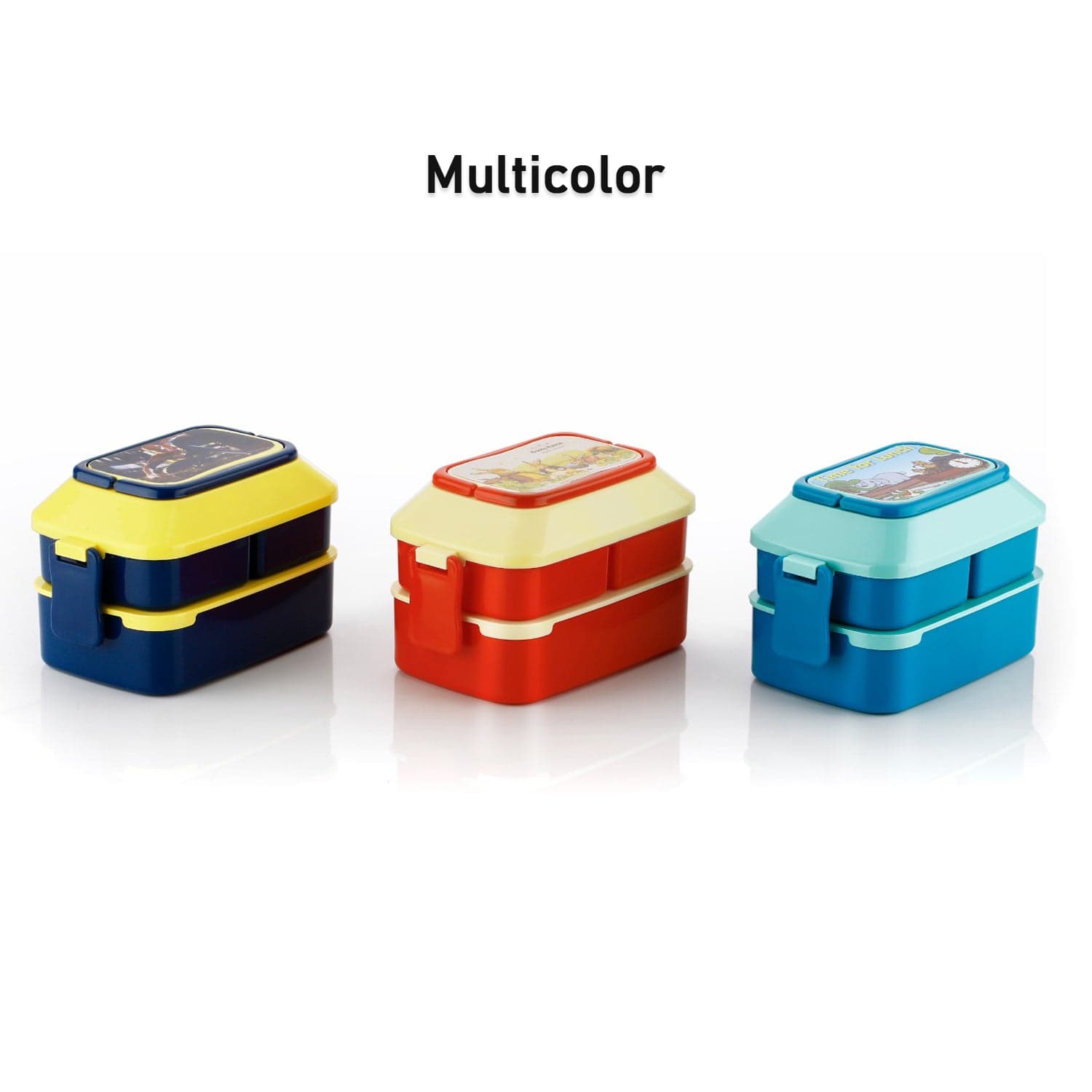 5621 Double Layer Lunch Box Stylish Lid Lunch Box With Fork & Spoon Lunch Box For Children School Lunch Box  thumbnail 6