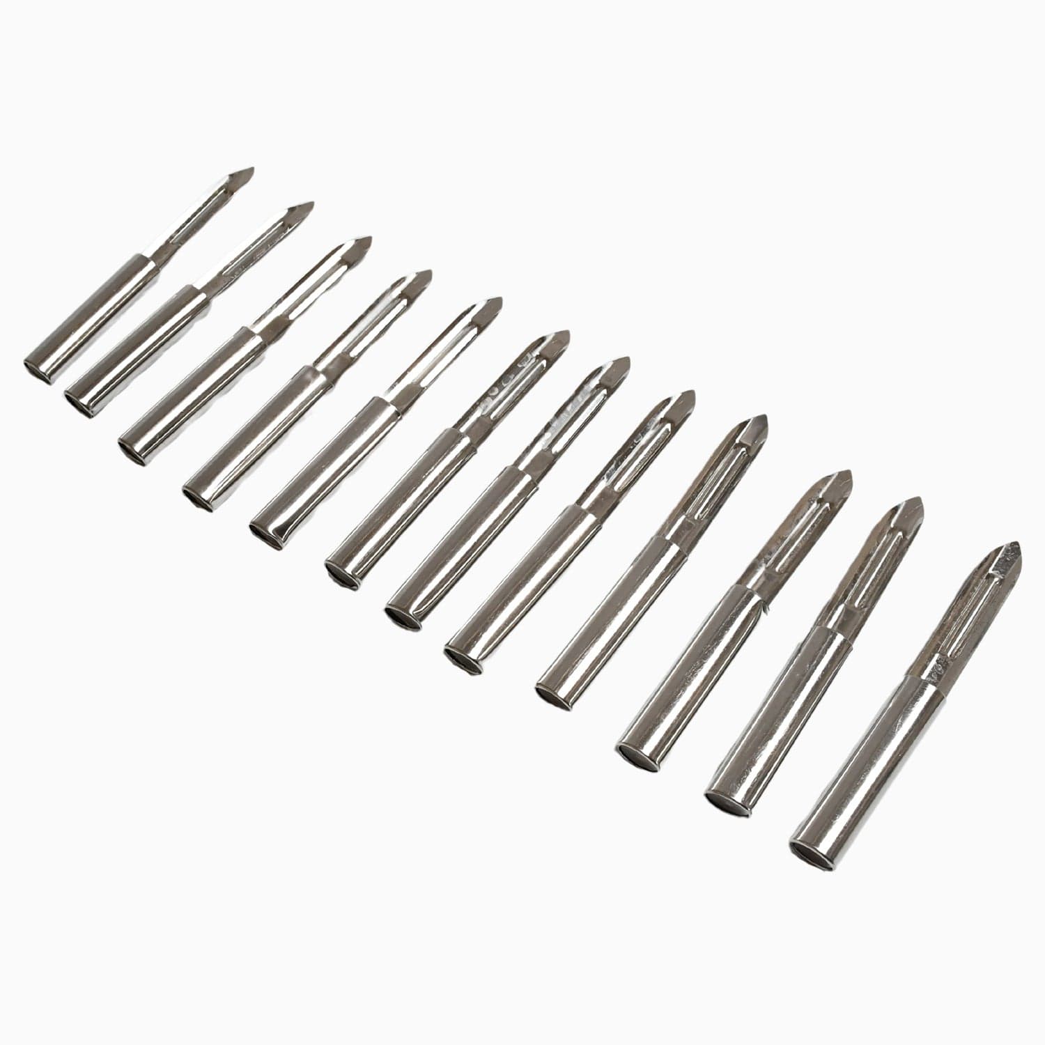 Stainless Steel Peeler Set of Multi-Purpose Handle for Peeling & Shredding (12 Pcs Set) thumbnail 4