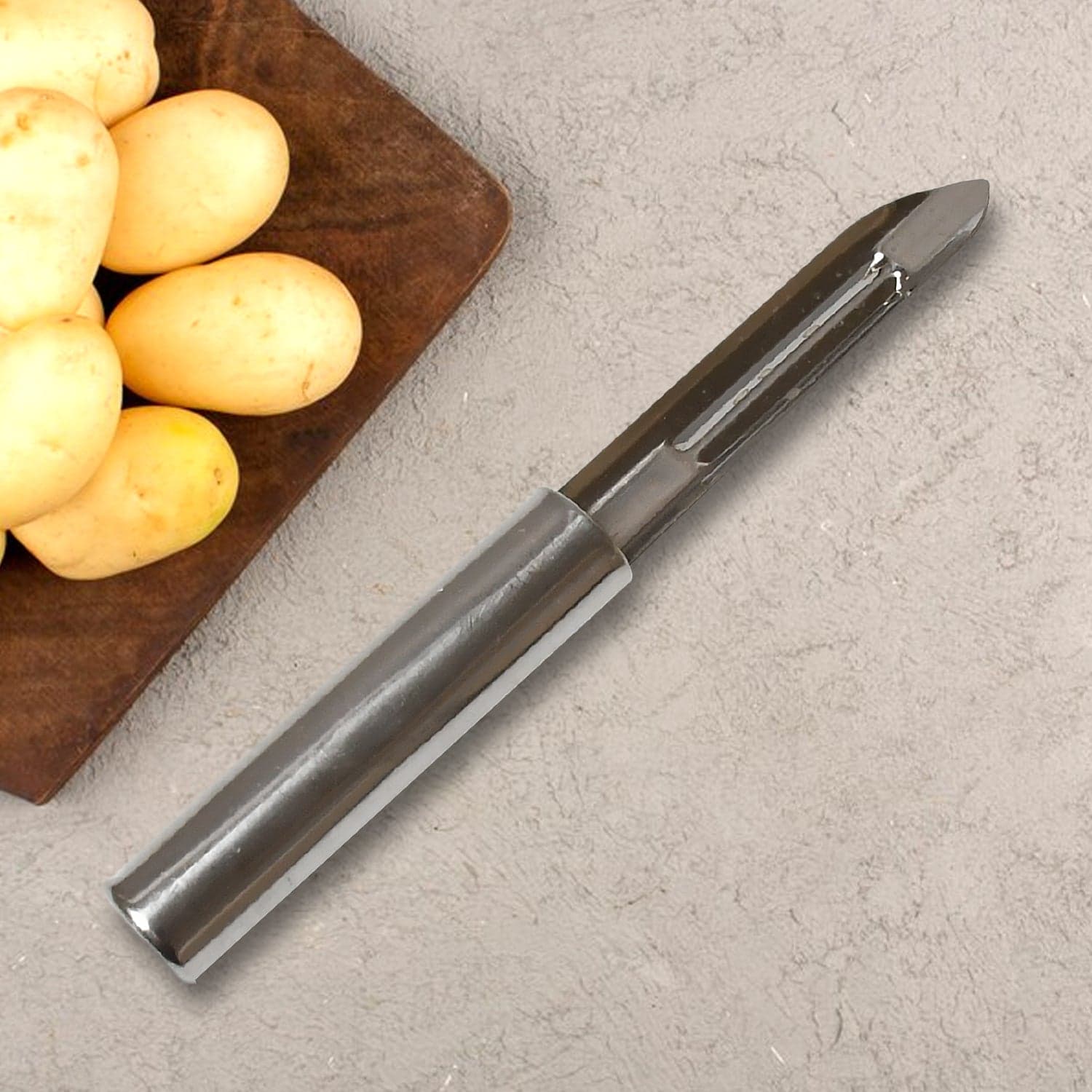 Stainless Steel Peeler Set of Multi-Purpose Handle for Peeling & Shredding (12 Pcs Set) thumbnail 7