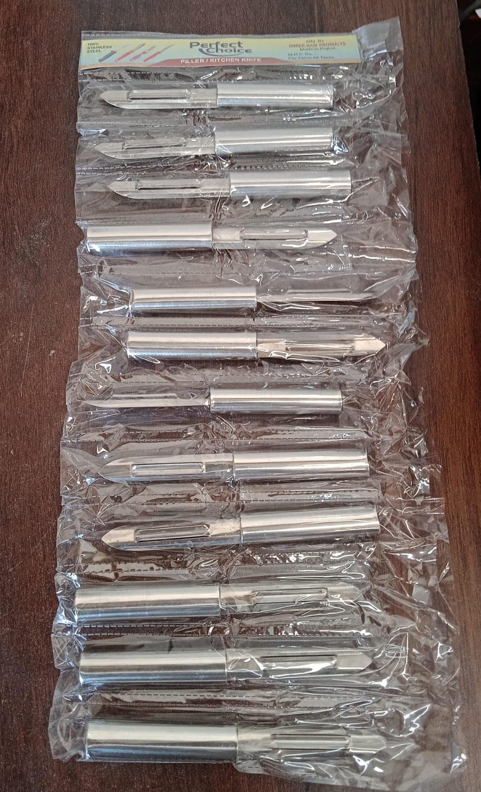 Stainless Steel Peeler Set of Multi-Purpose Handle for Peeling & Shredding (12 Pcs Set) thumbnail 8