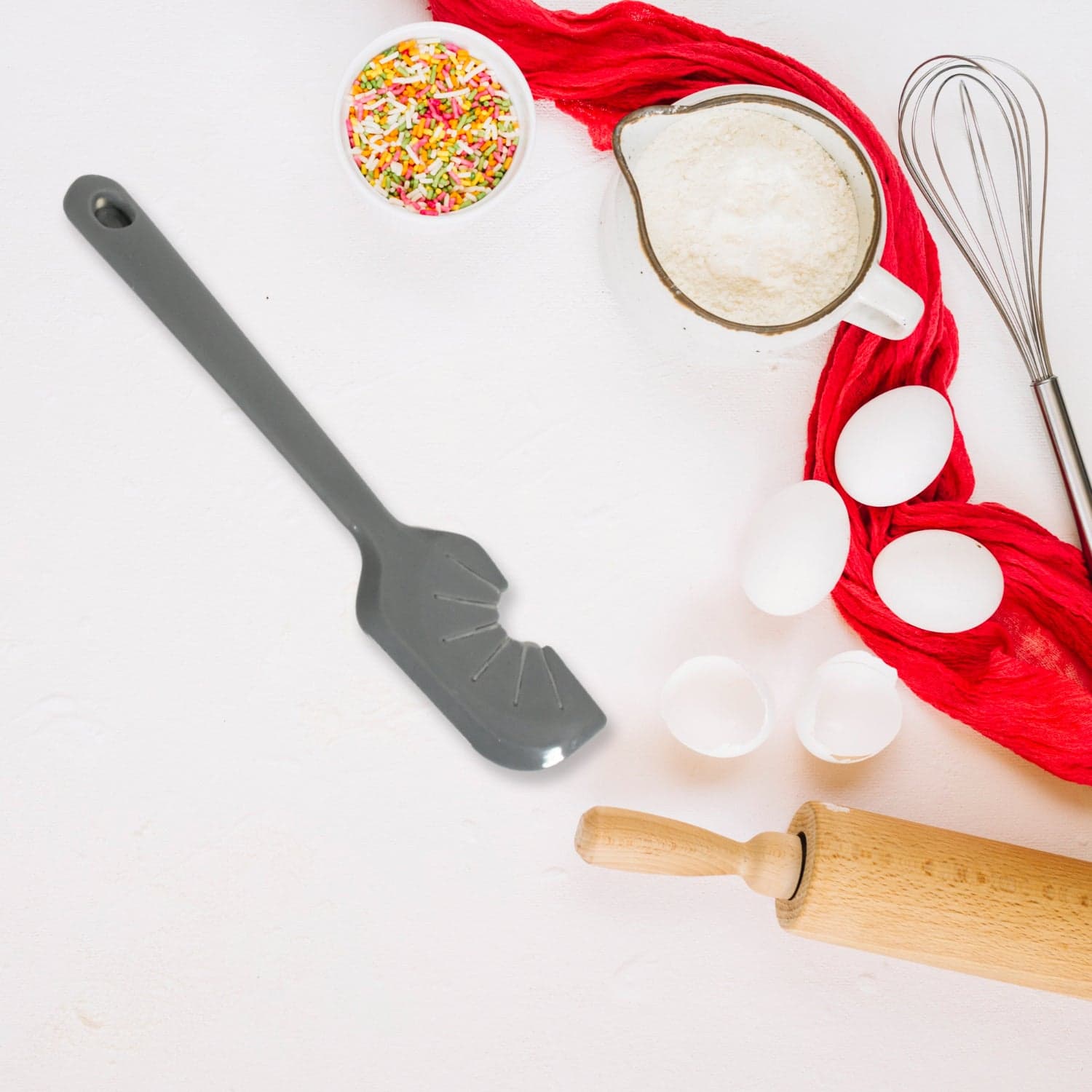 Silicon Whisk Cleaner Kitchen Tool / Whisk Scraper Tool (1Pc) thumbnail 4