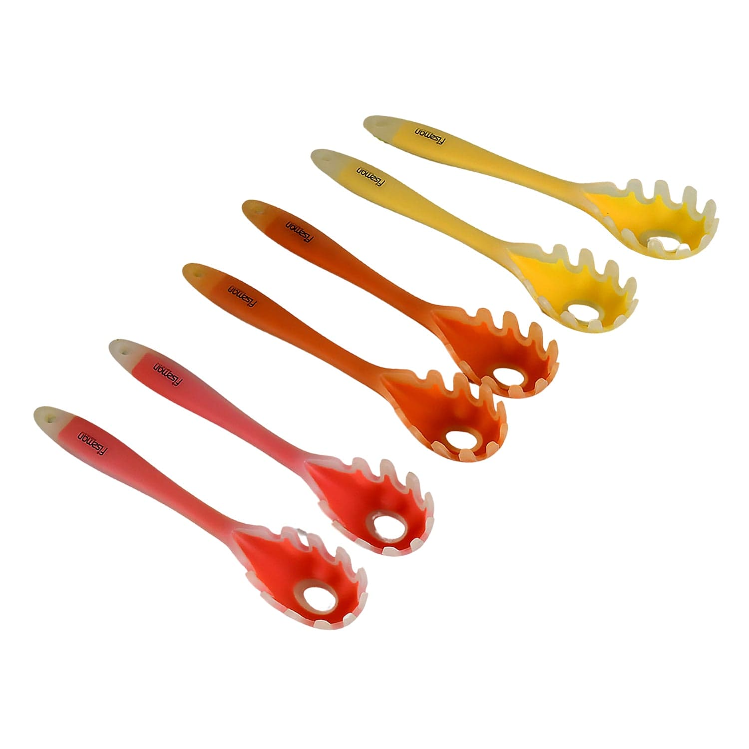 Silicone Kitchen Utensil Set - 6-Piece Heat-Resistant Non-Stick Cooking Spoons thumbnail 1