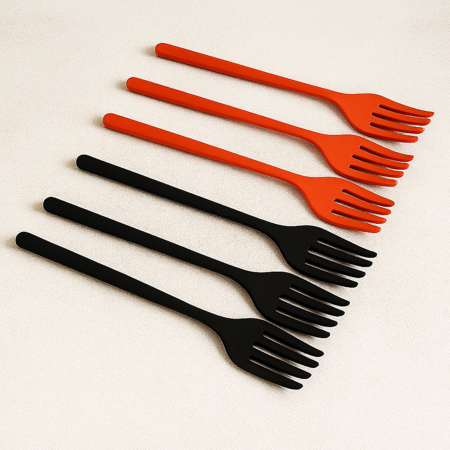 Silicone Flexible Forks, Silicone Cooking Fork Heat Resistant, Multifunctional Nonstick Blending Fork (6 Pcs) thumbnail 1