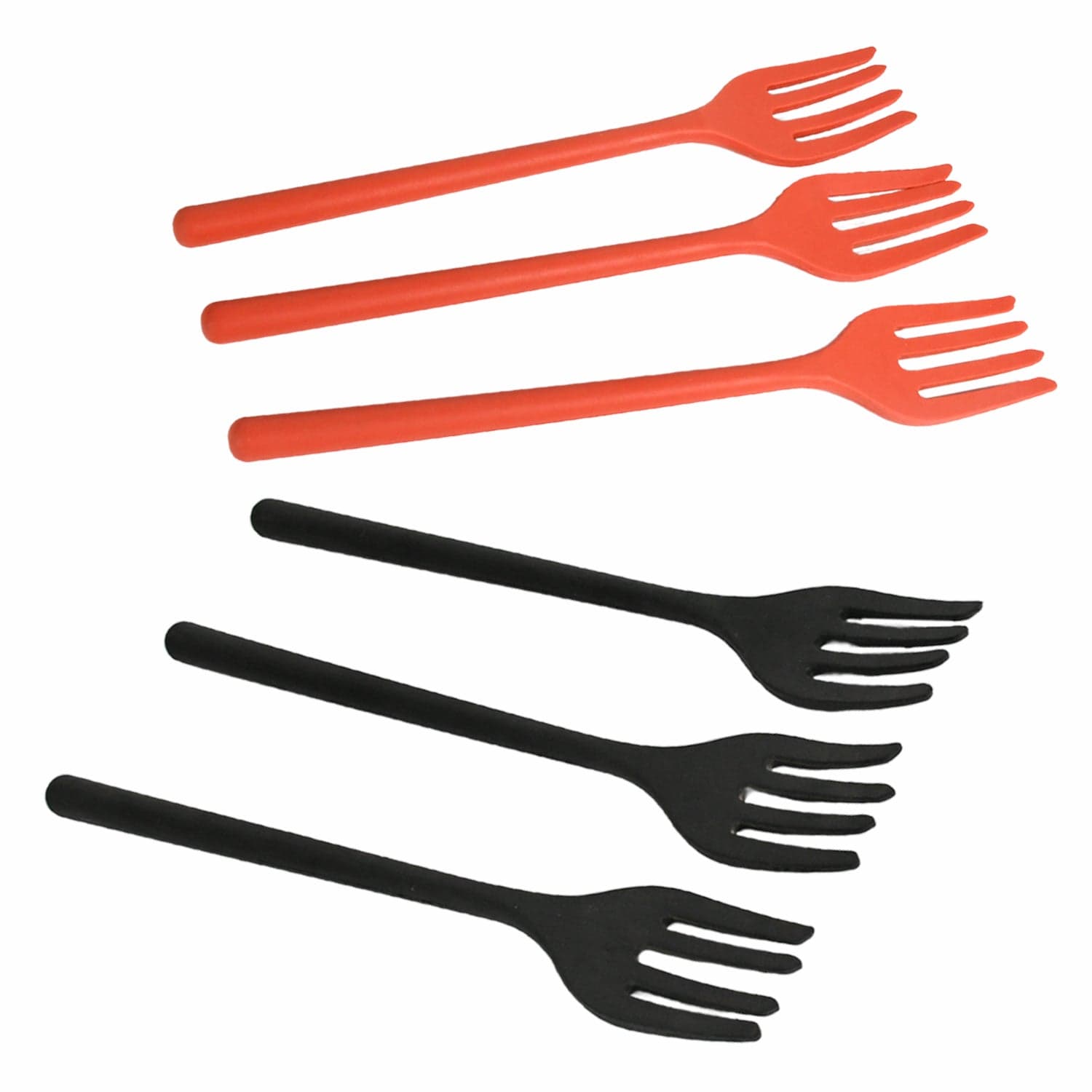 Silicone Flexible Forks, Silicone Cooking Fork Heat Resistant, Multifunctional Nonstick Blending Fork (6 Pcs) thumbnail 5