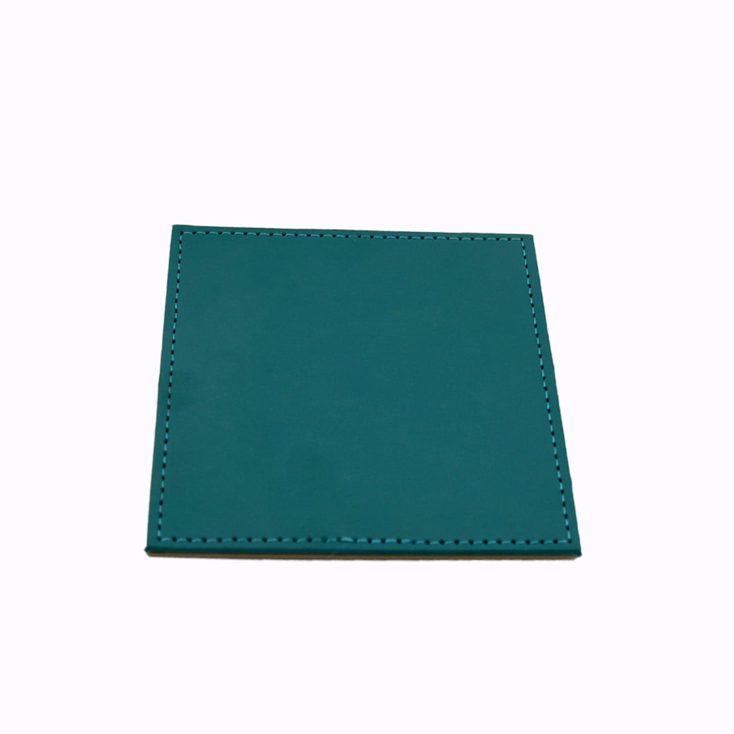 Square Leather Tea Coaster Set of Durable Dining & Coffee Table Decor (4 Pc) thumbnail 4