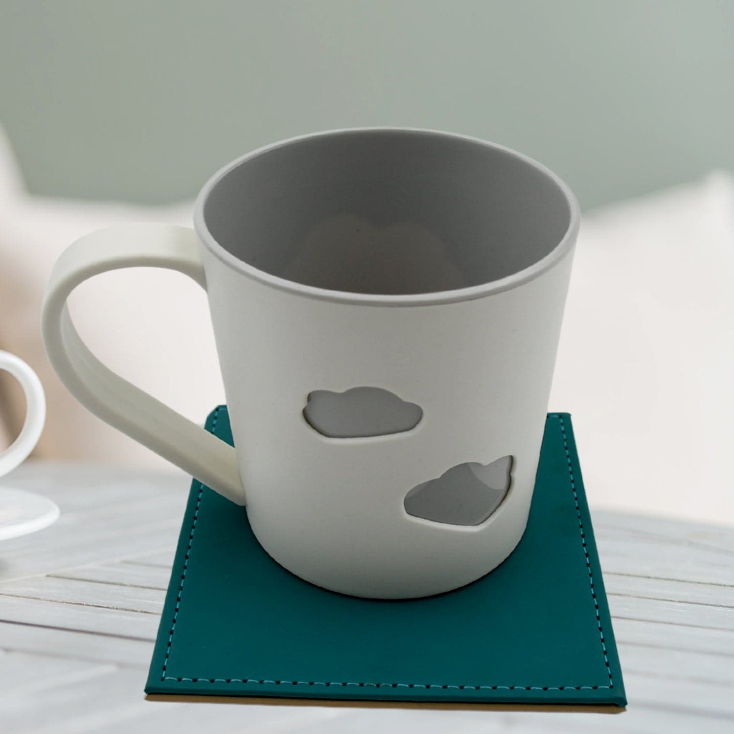 Square Leather Tea Coaster Set of Durable Dining & Coffee Table Decor (4 Pc) thumbnail 7