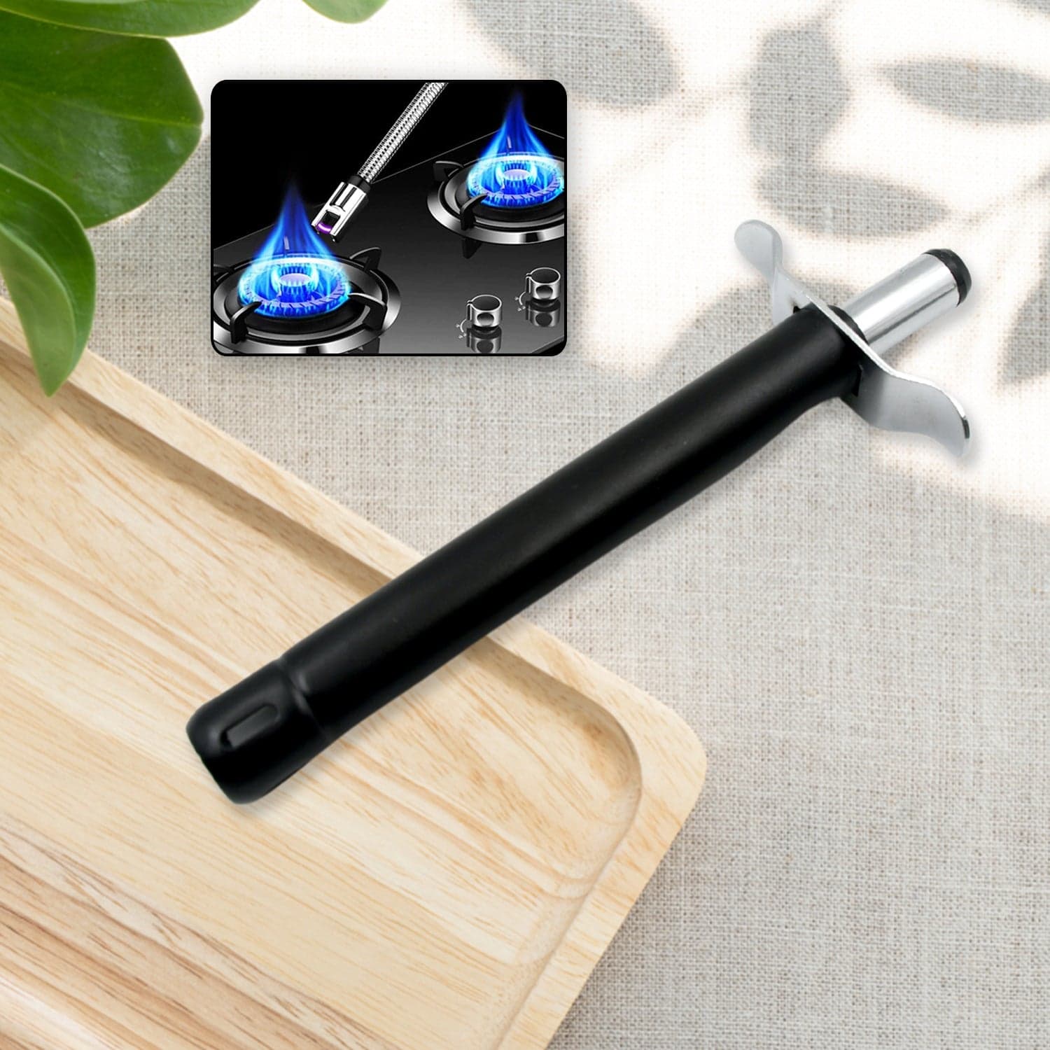 Stainless Steel Gas Lighter For Kitchen Gas Stove, Long Lasting, Unbreakable Lighters For Gas Stoves, Restaurants & Kitchen (1 Pc) thumbnail 3
