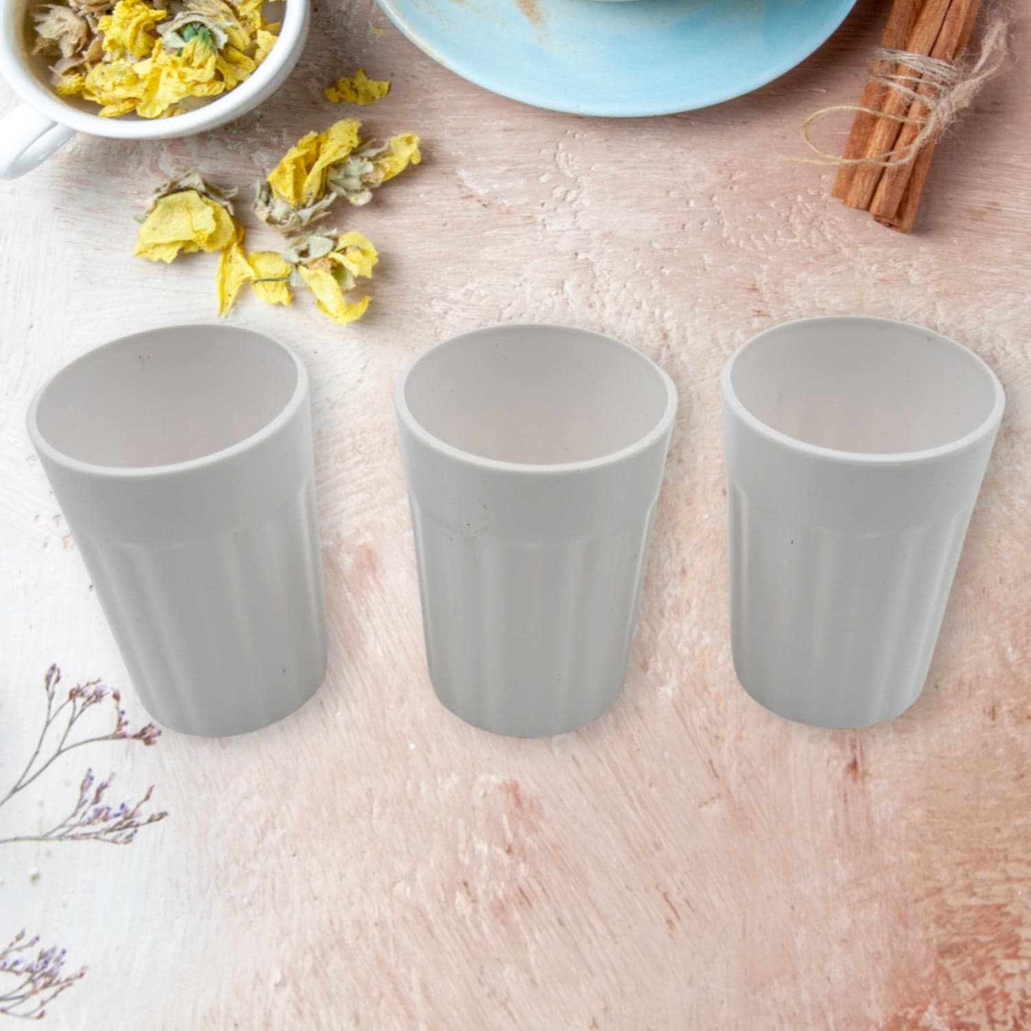 Small Plastic Coffee / Tea Cups Reusable Plastic Cup Mug (3 Pcs Set) thumbnail 4