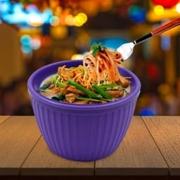 Plastic Round Noodles Maggie Bowl