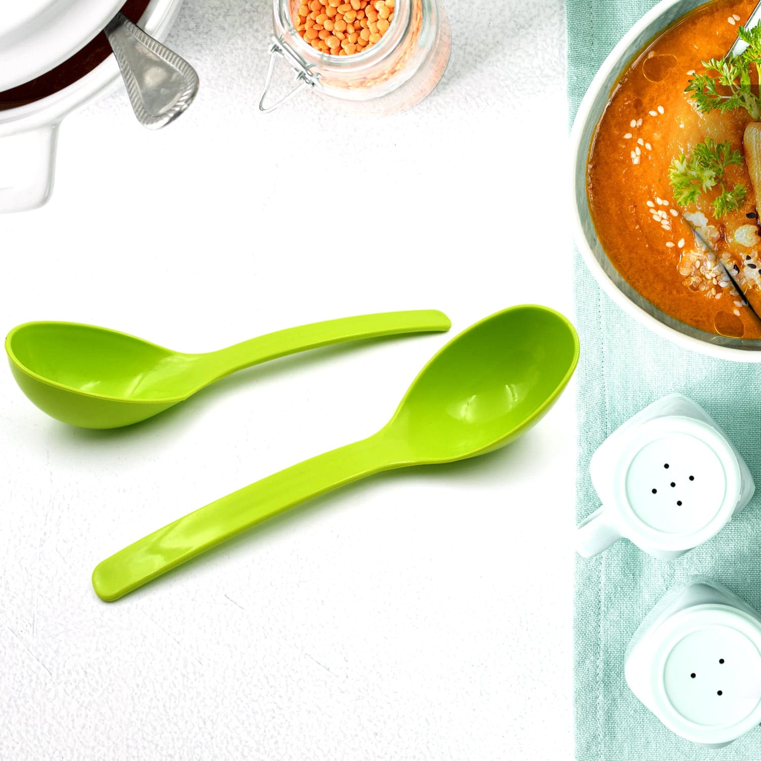 Plastic Spoon Kitchen Multipurpose Serving Ladle For Frying thumbnail 6