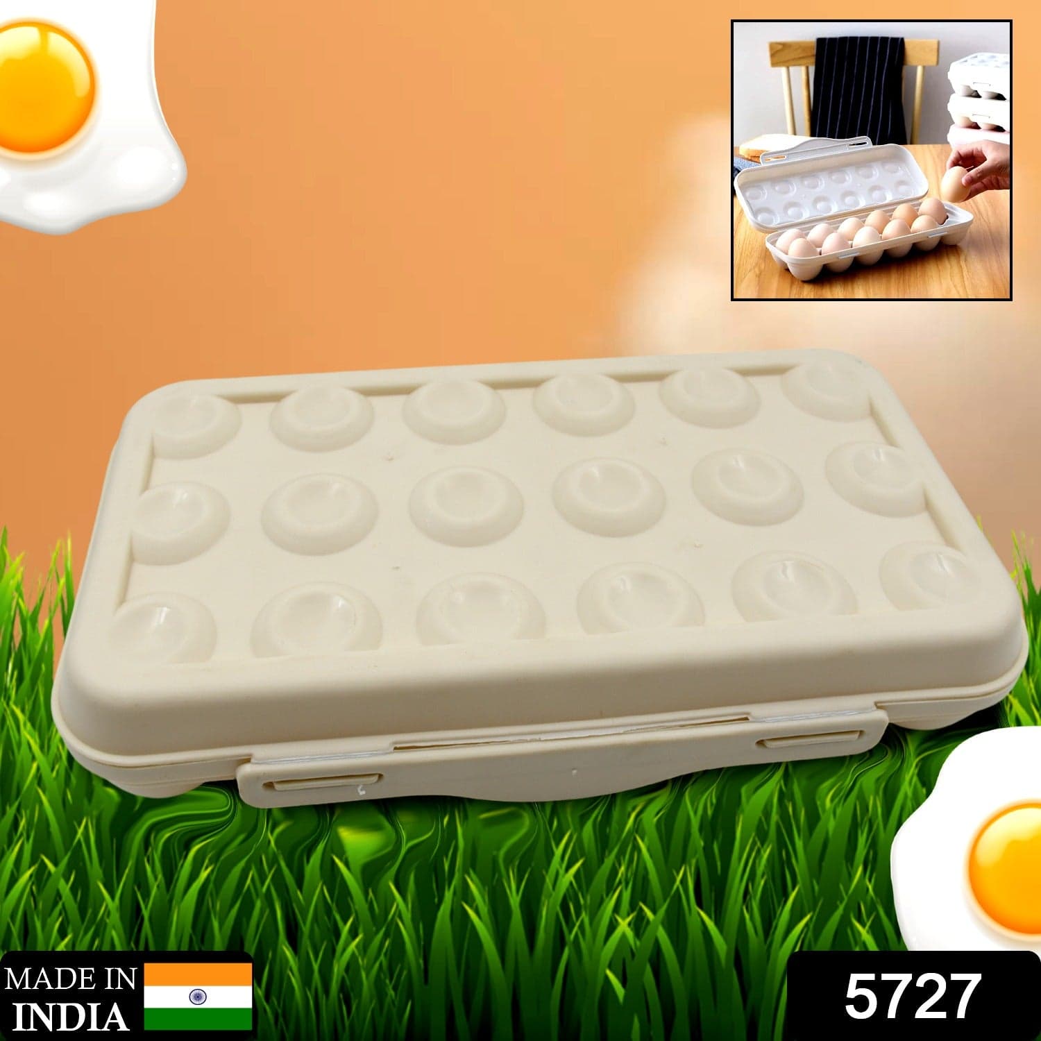 18 Grid Egg Holder Storage thumbnail 2