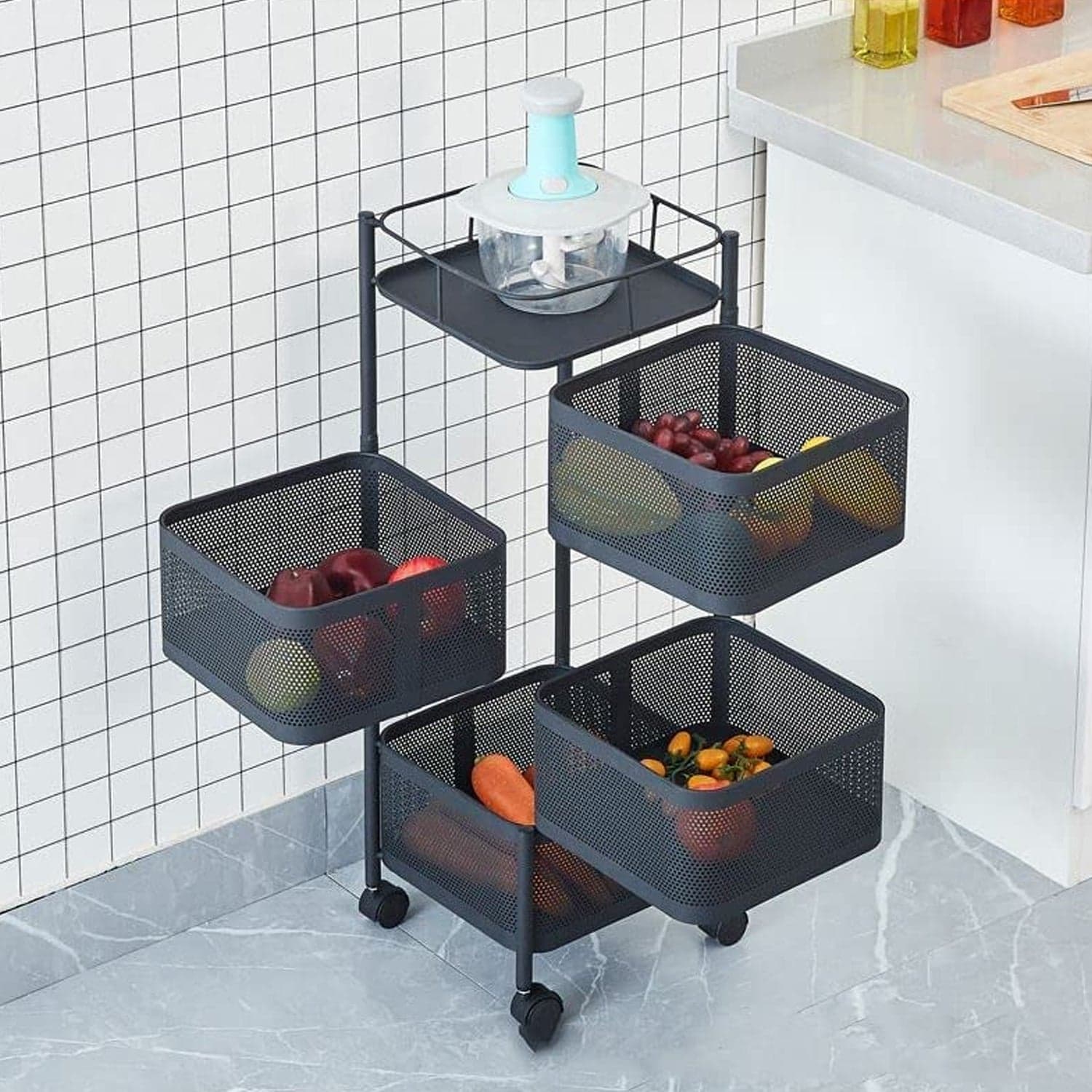 Metal High Quality Kitchen Trolley (4 Layer) thumbnail 1