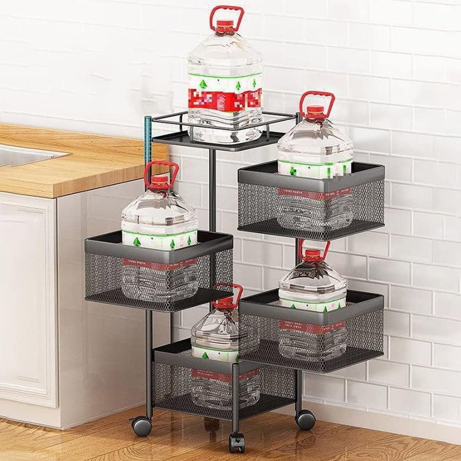 Metal High Quality Kitchen Trolley (4 Layer) thumbnail 4