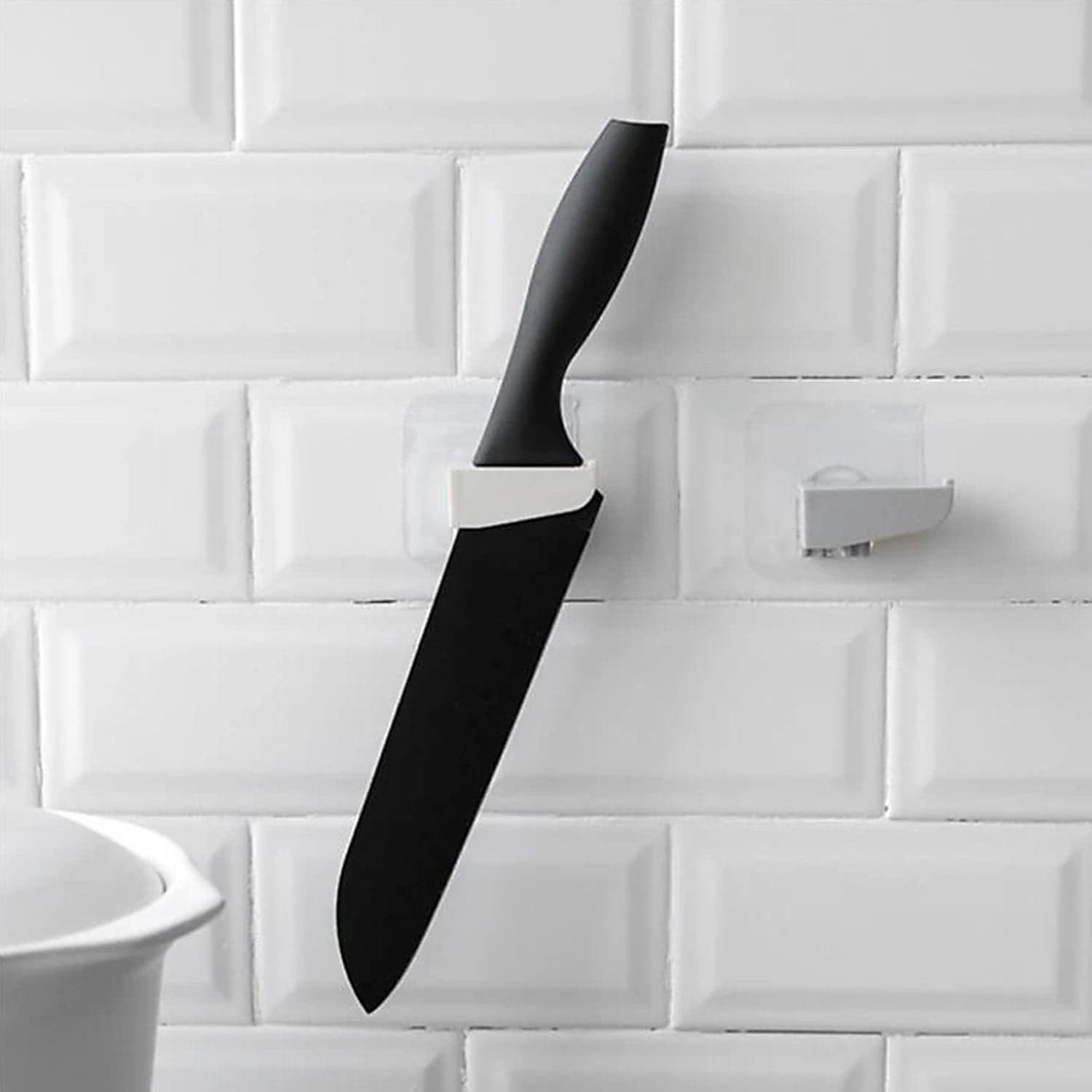 Punch-Free Wall Hanging Knife Holder of Kitchen Storage Rack (1 Pc) thumbnail 1