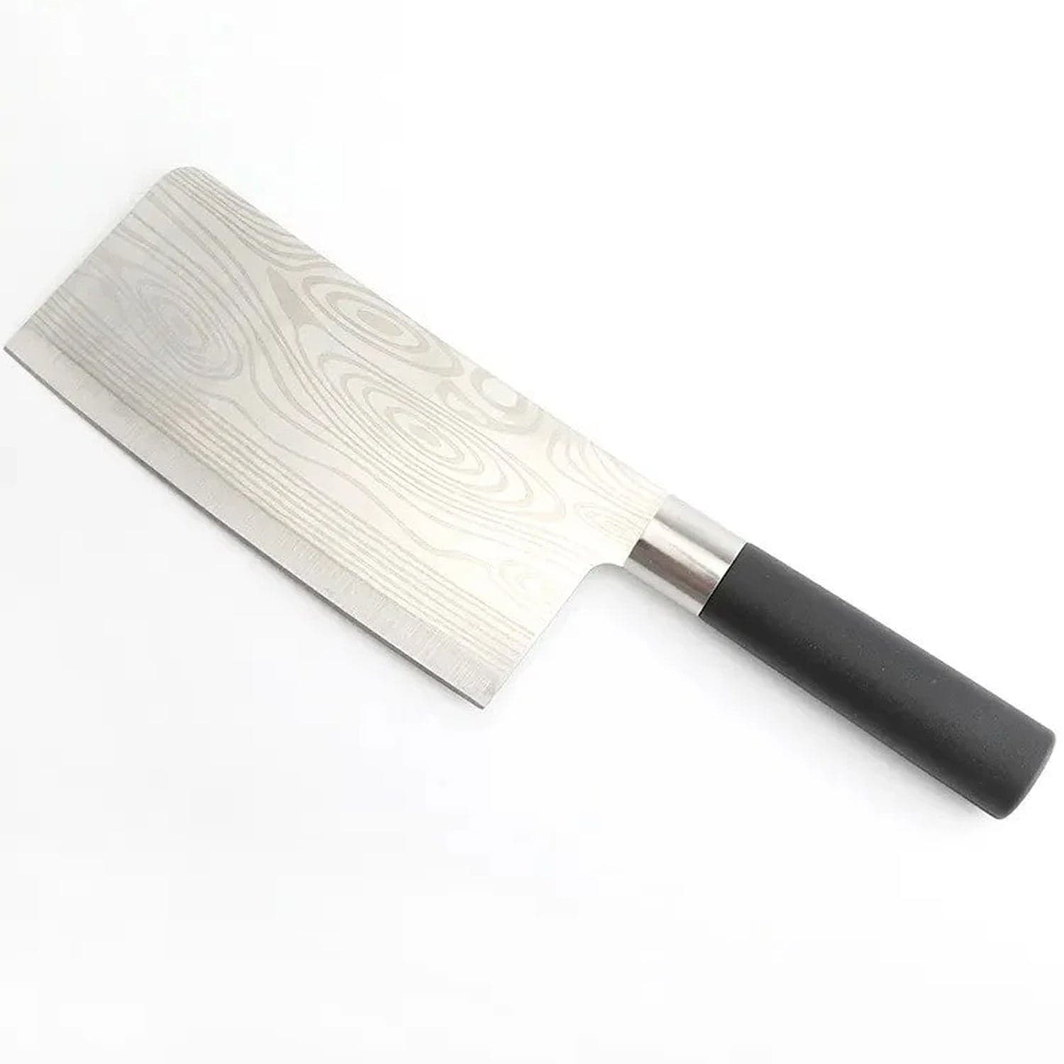 Stainless Steel Chef Damascus Cleaver Vegetable Knife With Plastic Handle & Cover thumbnail 6