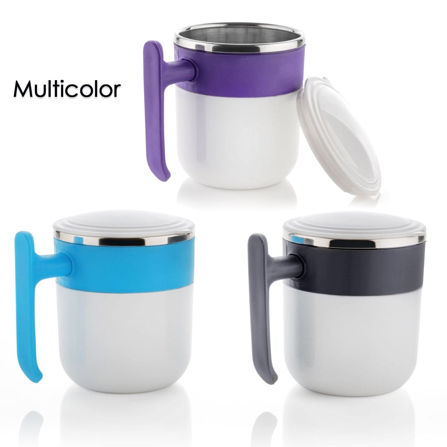 Stainless Steel Insulated Coffee/Tea Mug With Lid Of Double Wall Hot Beverage Travel Cup thumbnail 5