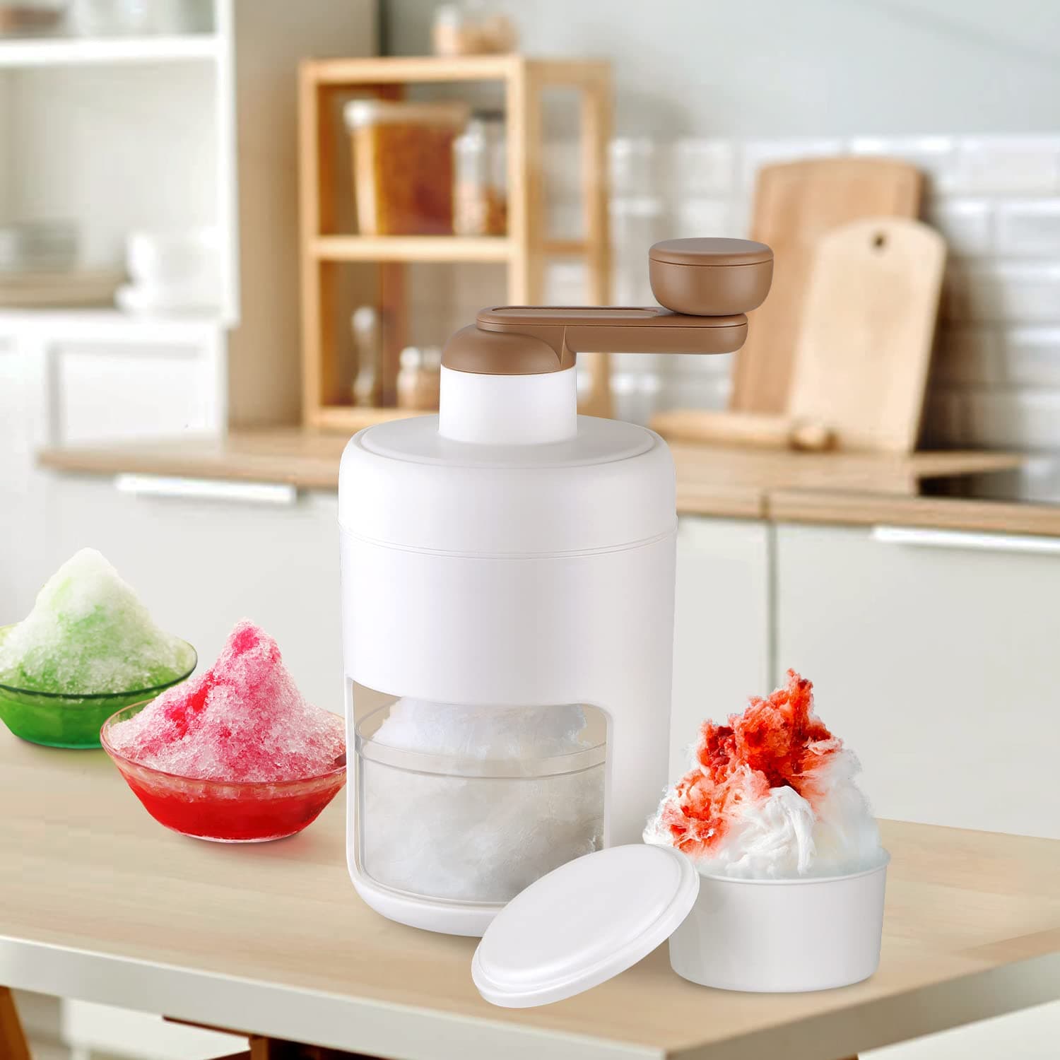Portable Gola Maker and Ice Crusher | Manual Shaved Ice & Smoothie Machine thumbnail 1