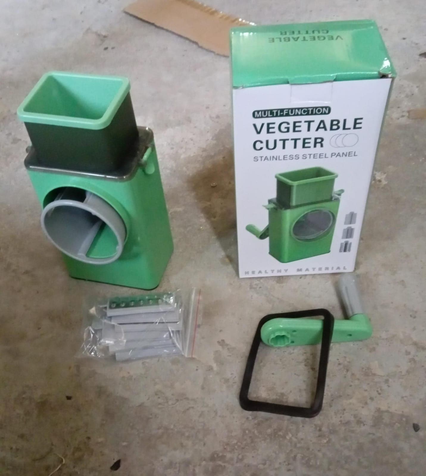 Stainless Steel Vegetable Chopper with 6 Blades - Kitchen Mandoline Slicer thumbnail 5