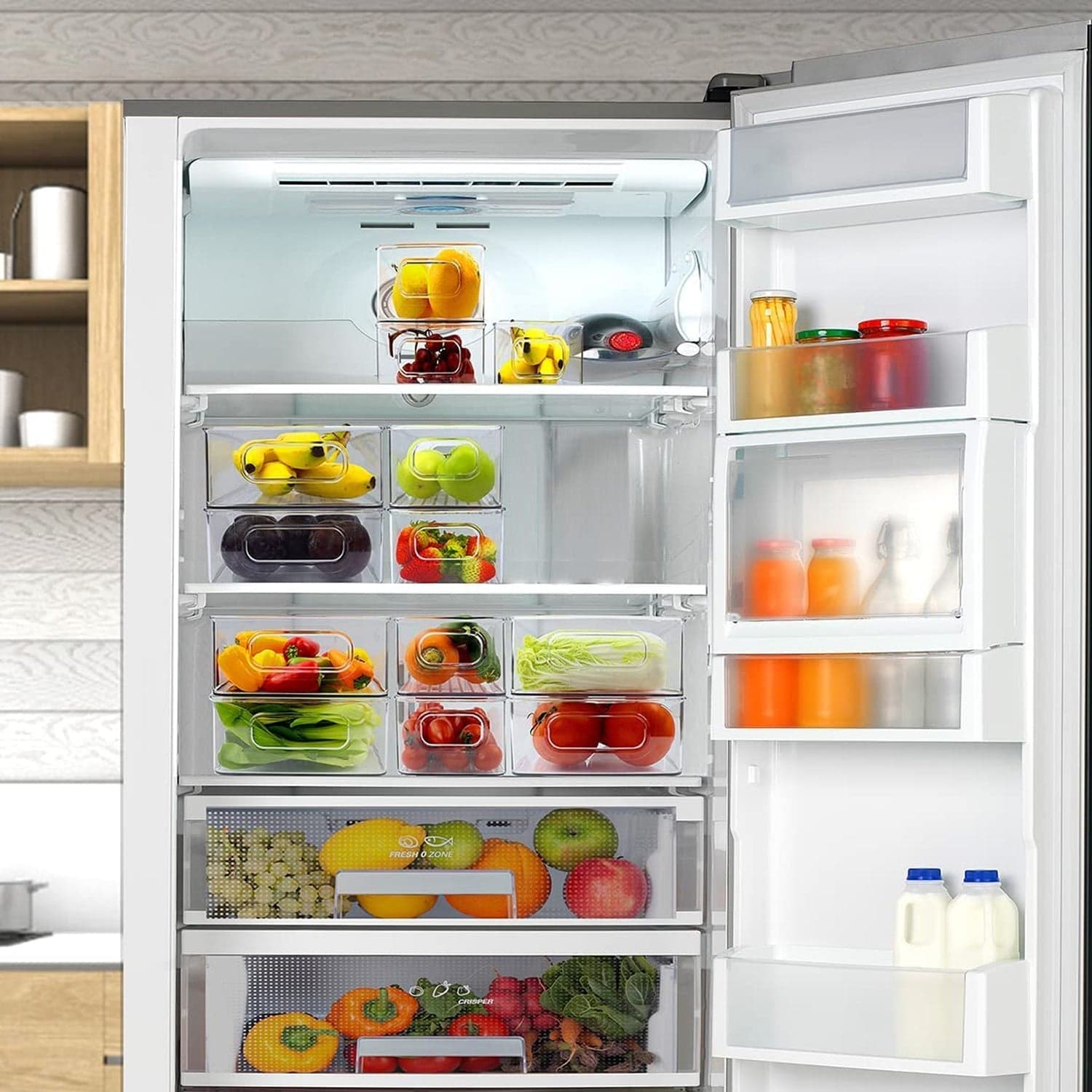 Plastic Refrigerator Organizer Bins thumbnail 10