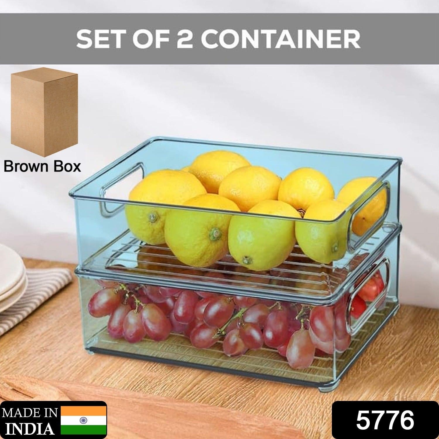 Plastic Refrigerator Organizer Bins thumbnail 2