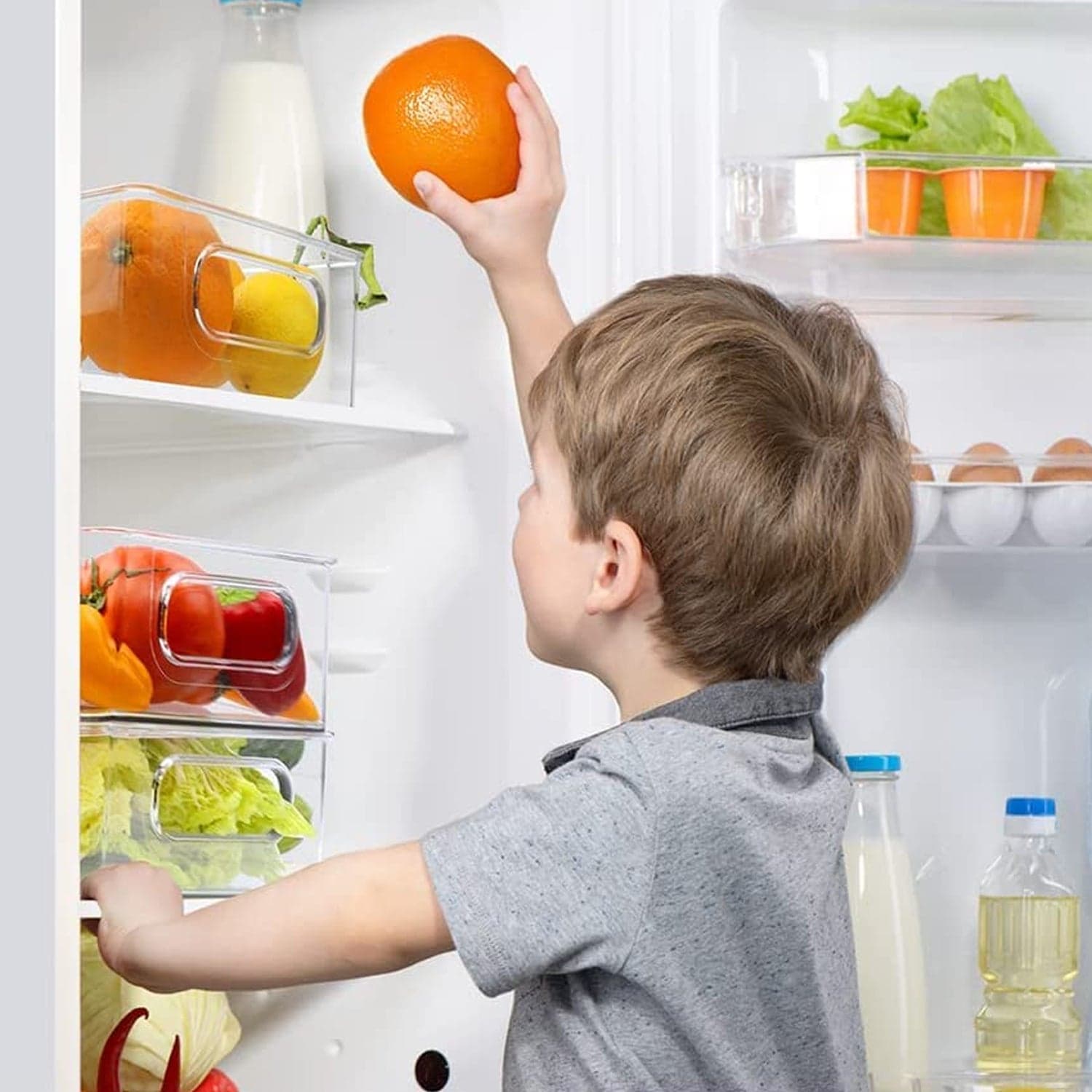 Plastic Refrigerator Organizer Bins thumbnail 8