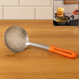 Colander Spoon Non Slip Hand Polished Thickened Hot Pot Spoon For Kitchen For Restaurant