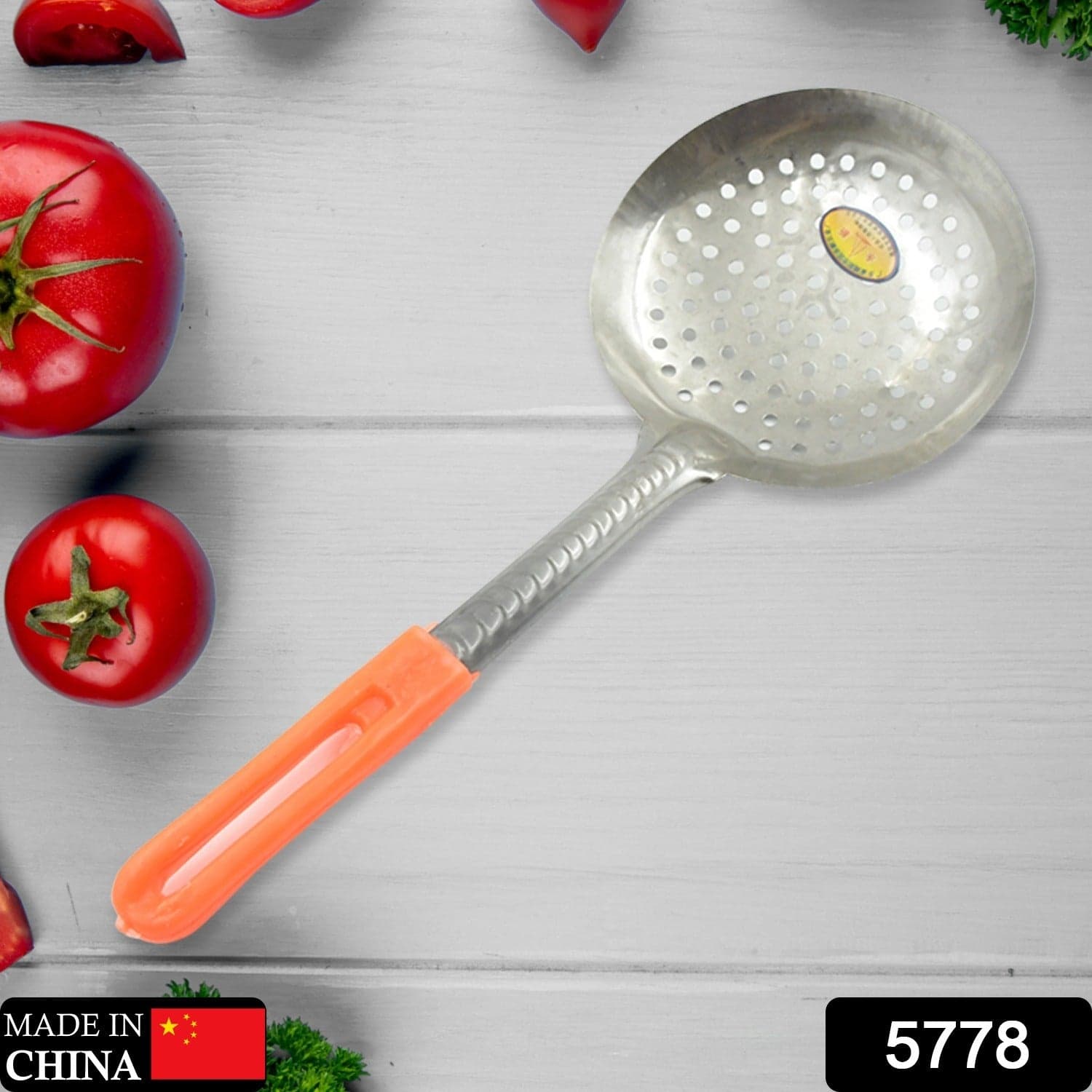 Colander Spoon Non Slip Hand Polished Thickened Hot Pot Spoon For Kitchen For Restaurant thumbnail 2
