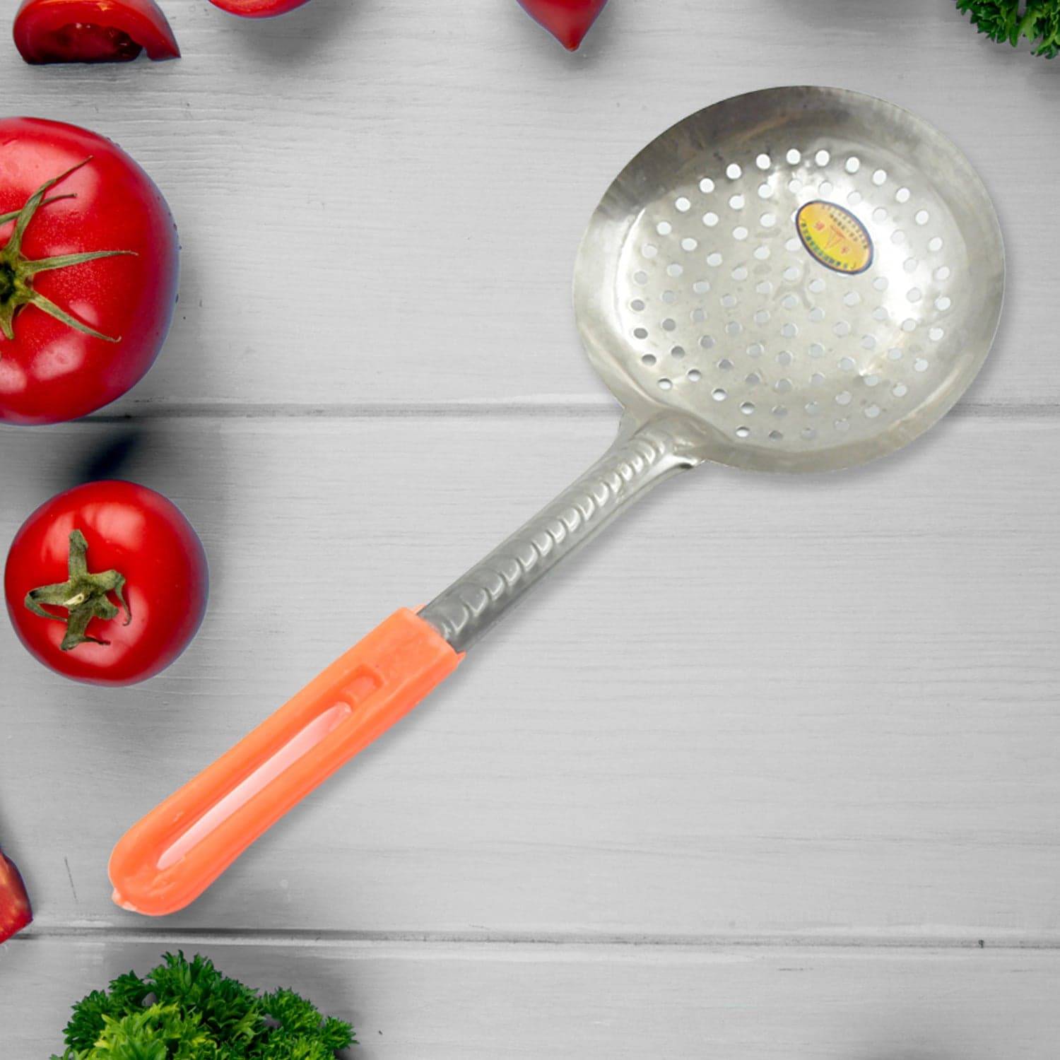 Colander Spoon Non Slip Hand Polished Thickened Hot Pot Spoon For Kitchen For Restaurant thumbnail 3