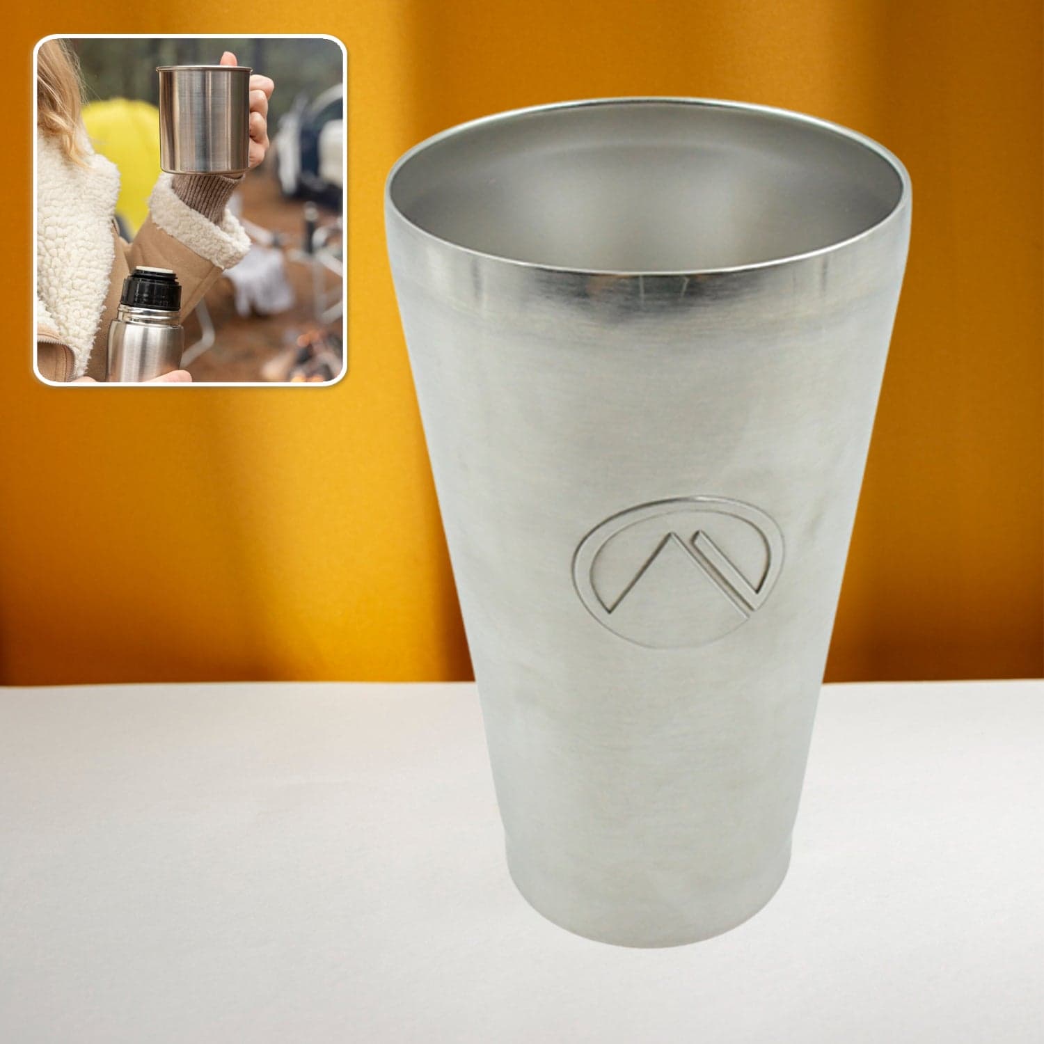 Stainless Steel Vacuum Insulated Travel Mug of Unbreakable Reusable Drinking Glass for Home & Office (1 Pc) thumbnail 2