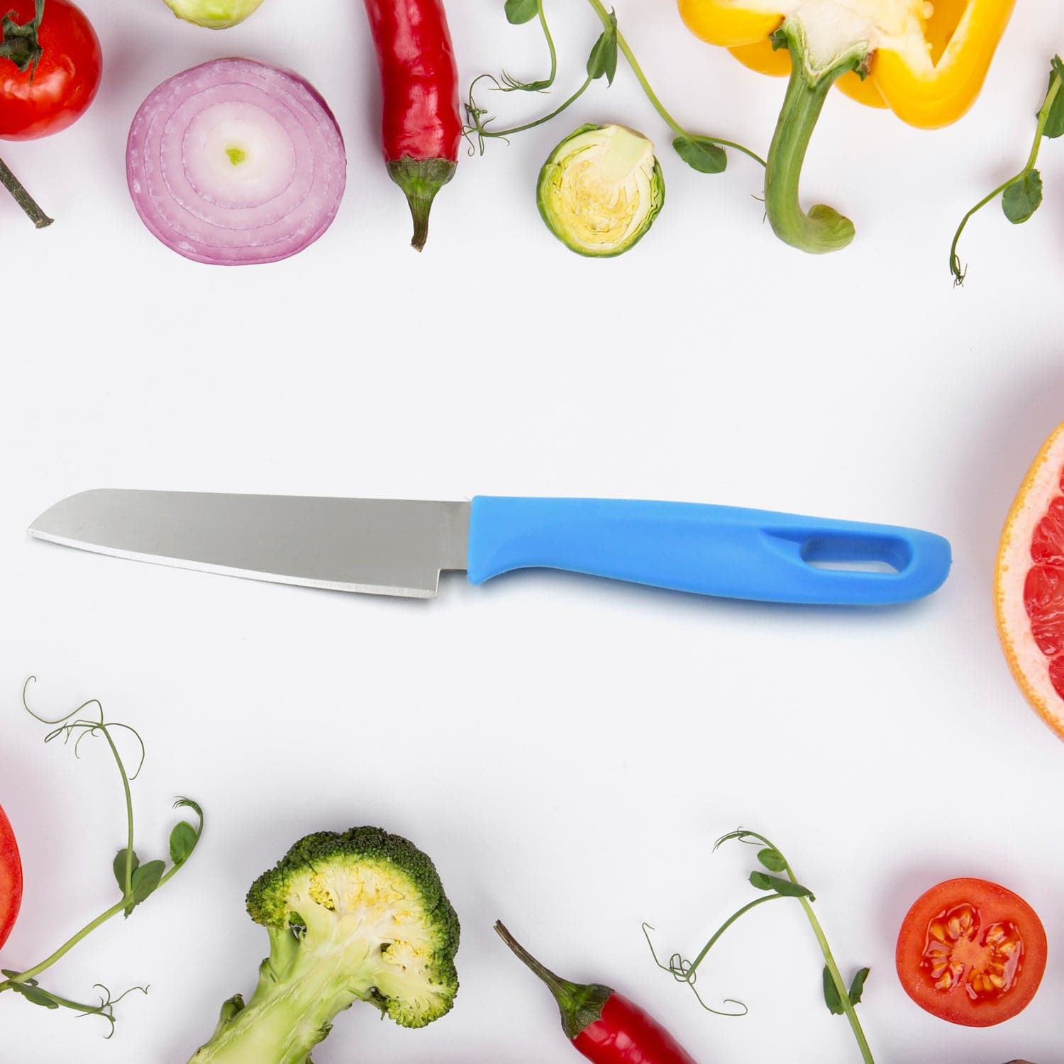 Stainless Steel Knife For Kitchen Use, Knife Set, Knife & Non-Slip Handle With Blade Cover Knife, Fruit, Vegetable,Knife Set (1 Pc) ID-5782 thumbnail 5