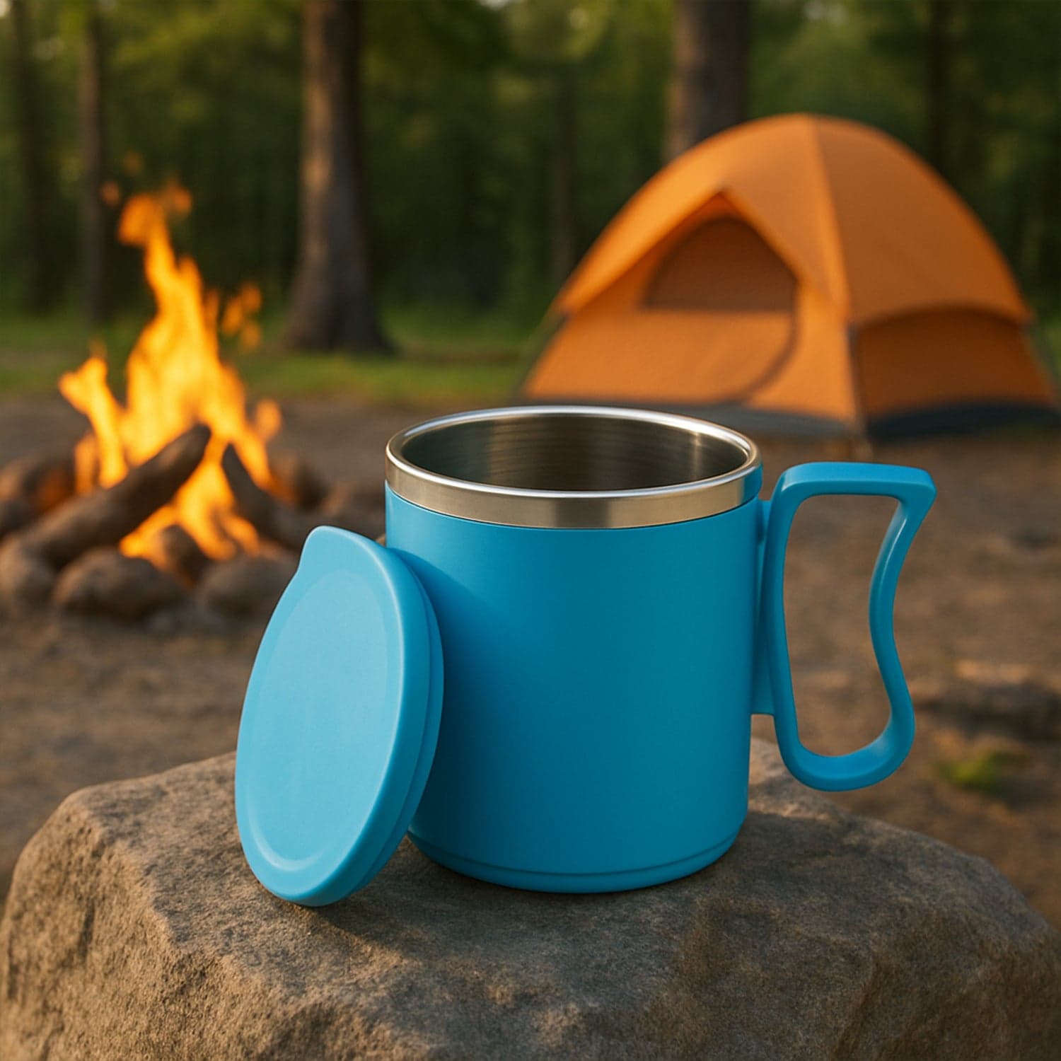 300ml Stainless Steel Mug: Insulated, Leakproof Lid, Hot/Cold Drinks (Mix Color) thumbnail 4