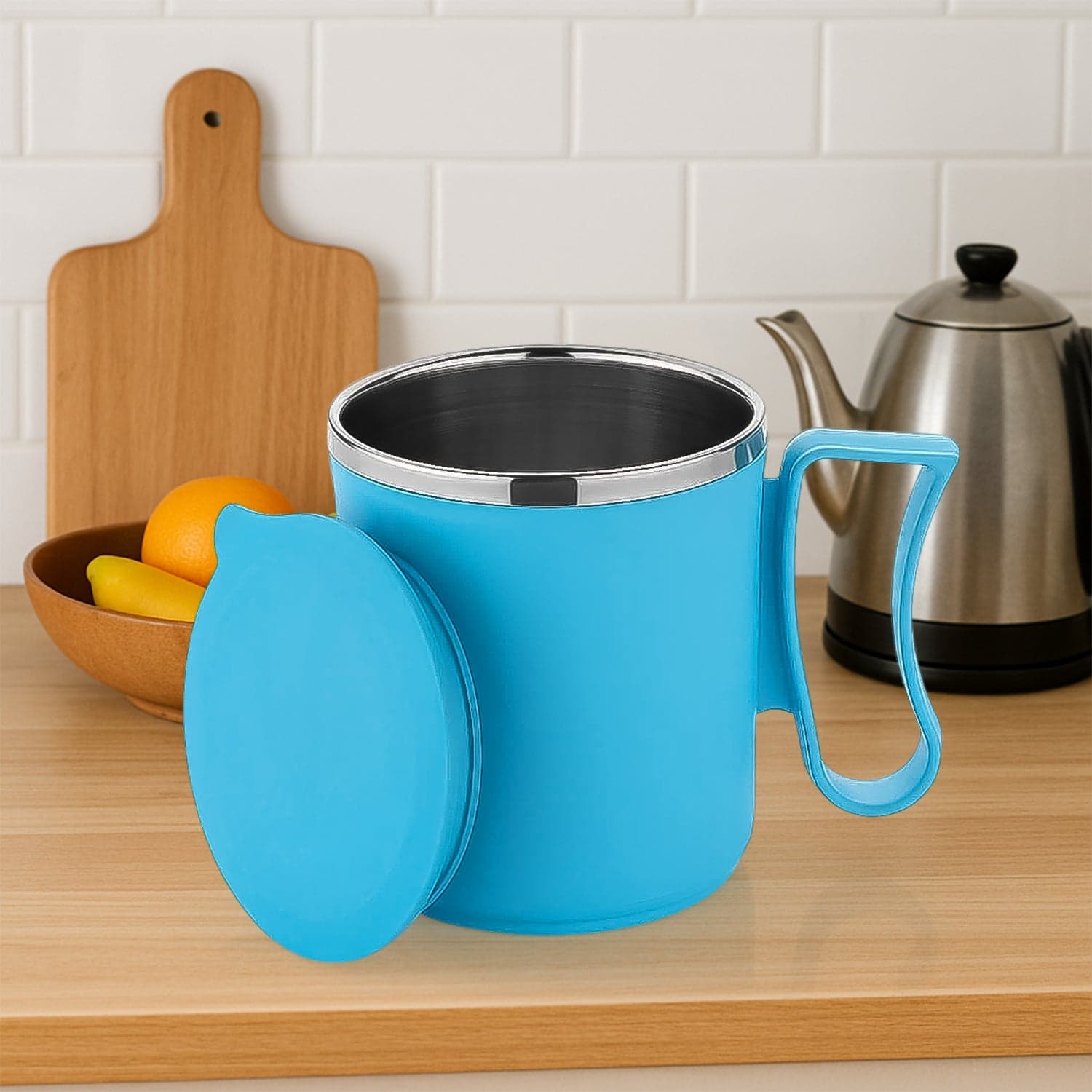 300ml Stainless Steel Mug: Insulated, Leakproof Lid, Hot/Cold Drinks (Mix Color) thumbnail 5