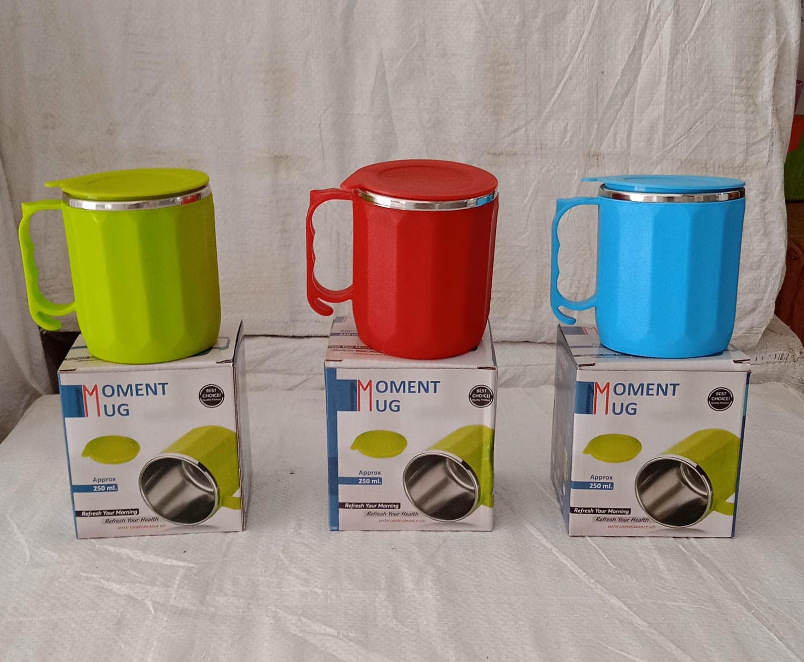 250ML Stainless Steel Mug: Insulated, Leakproof Lid, Hot/Cold Drinks (Mix Color) thumbnail 6