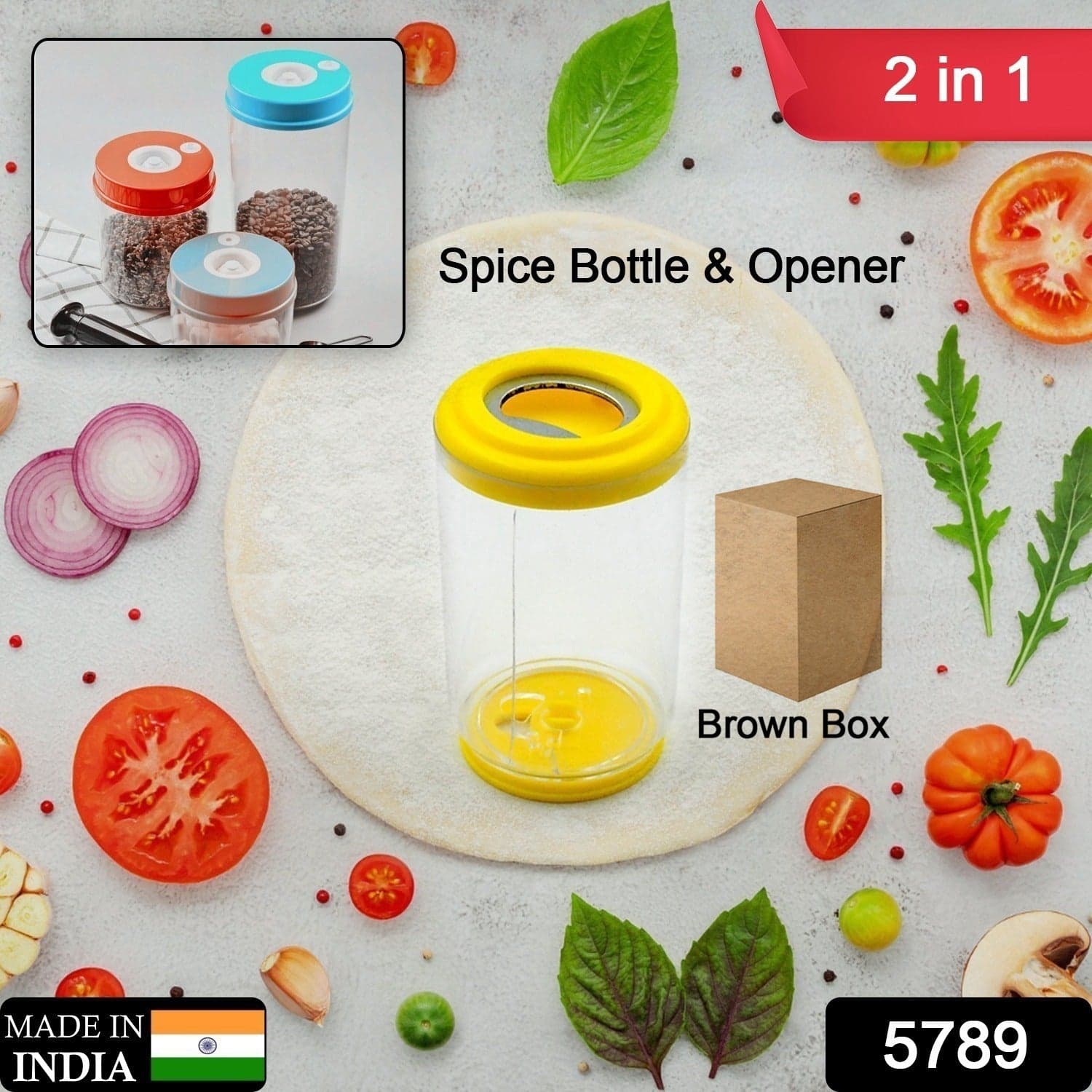 Salt Bottle Salt Dispenser With Opener Salt Shaker Pack Of 1 (4 Pc Moq) thumbnail 2