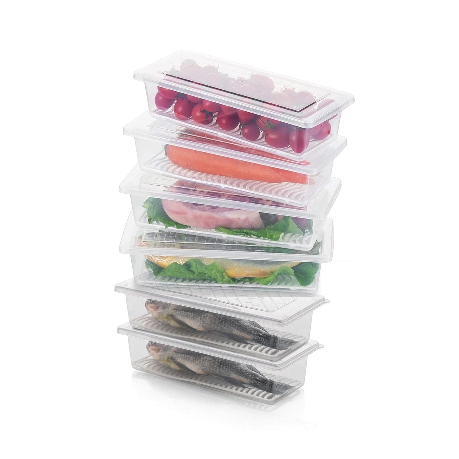 Vegetables & Fruits Freezer Storage Container (PACK OF 6PC 1500ML) thumbnail 5