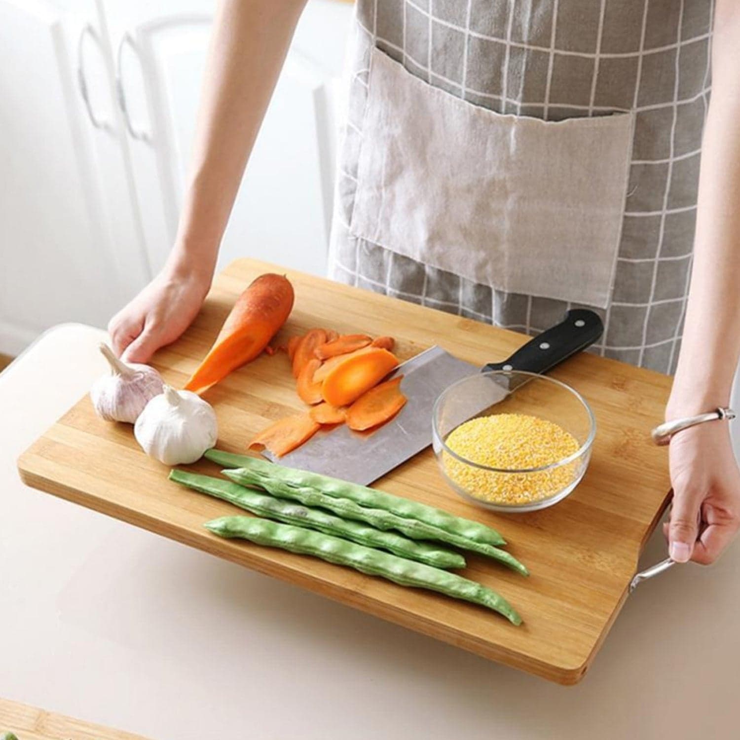 Wooden Chopping Board Big Size Kitchen Chopping Board Use thumbnail 6