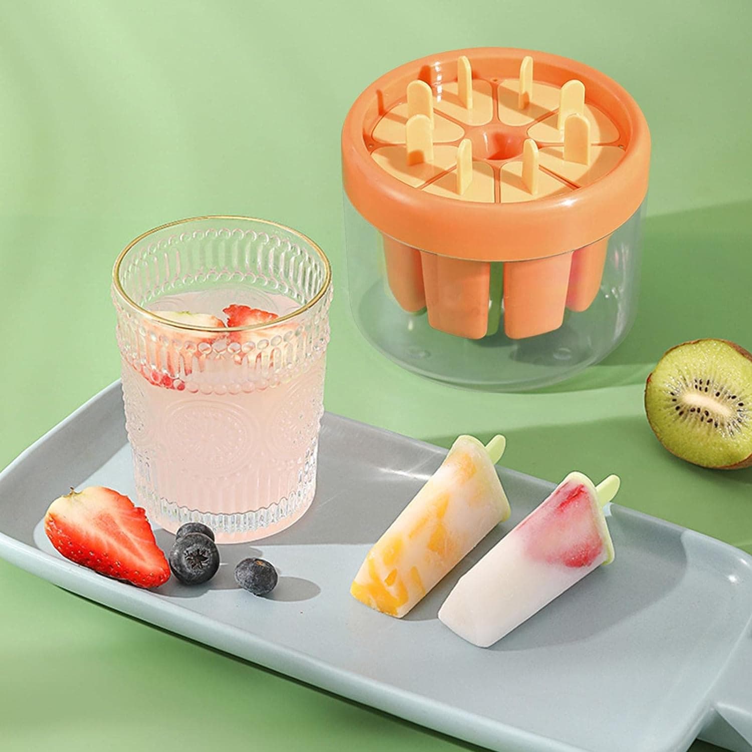 Ice Cream Candy Molds With Sticks Easy Release Summer Party Supplies sicles Candy Molds (8 Candy Mold Maker) thumbnail 3