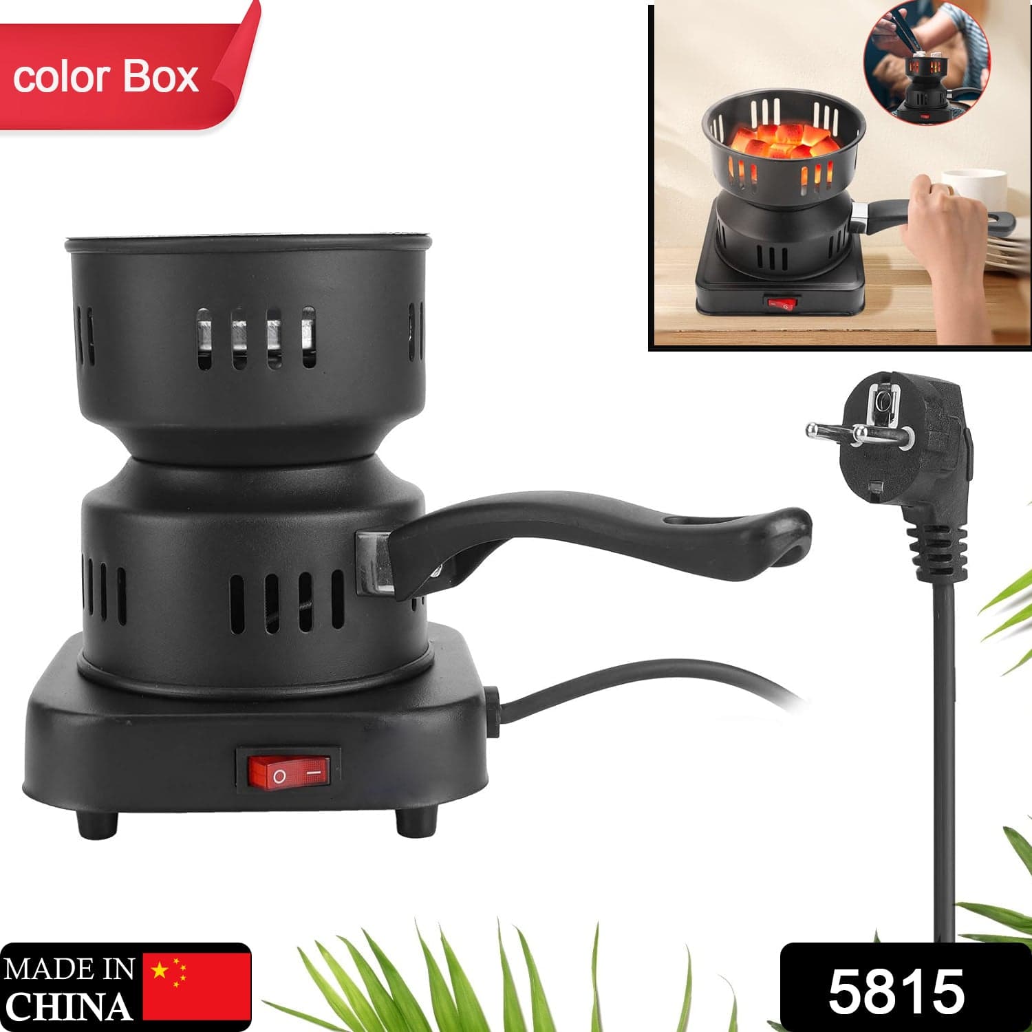 Mini Electric Stove: Heating, Hot Plate & Coffee/Tea Heater (Portable & Compact) thumbnail 2