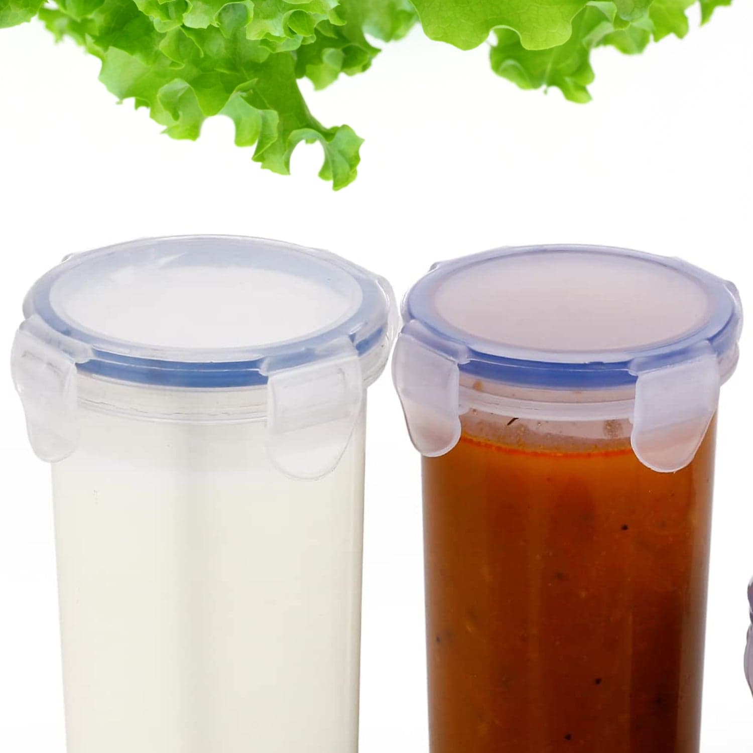 Plastic Liquid Round Airtight Food Storage Container with Leak Proof Locking Lid thumbnail 5