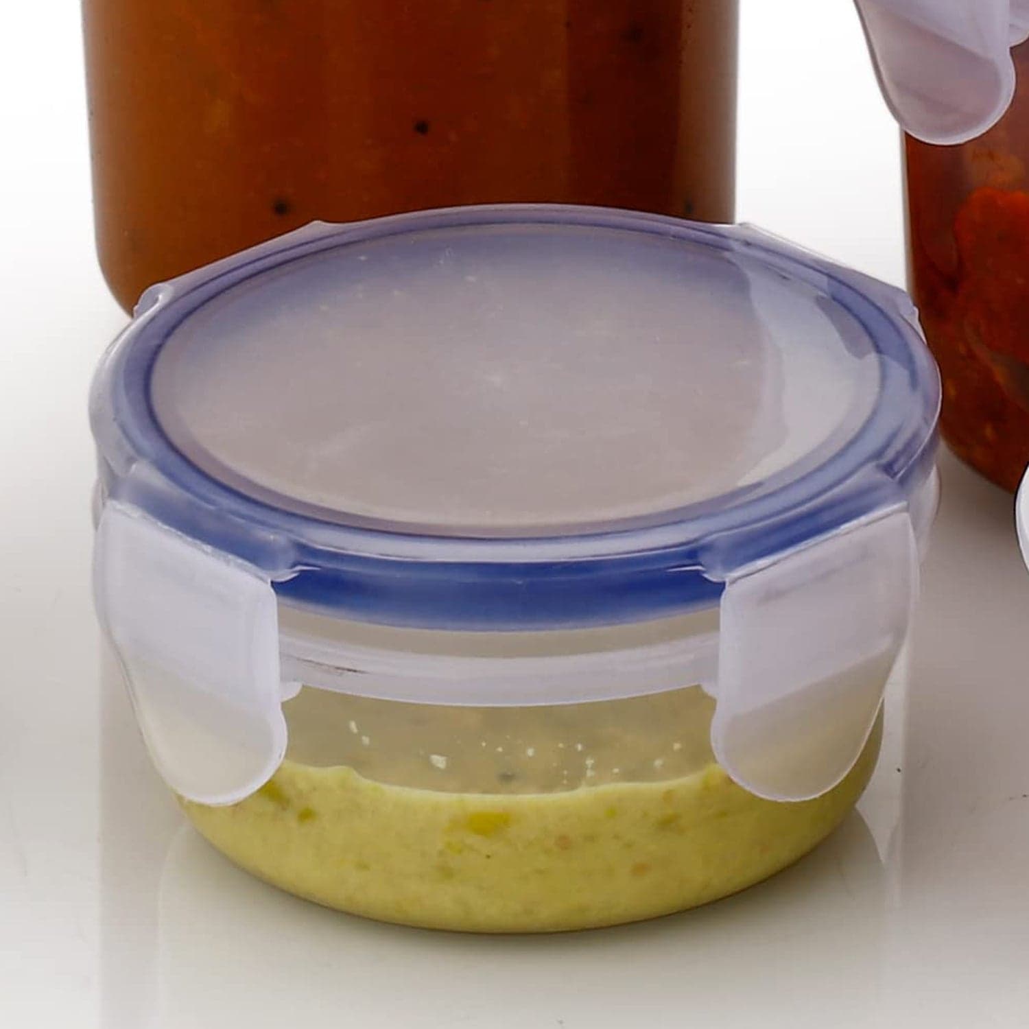 Plastic Liquid Round Airtight Food Storage Container with Leak Proof Locking Lid thumbnail 6