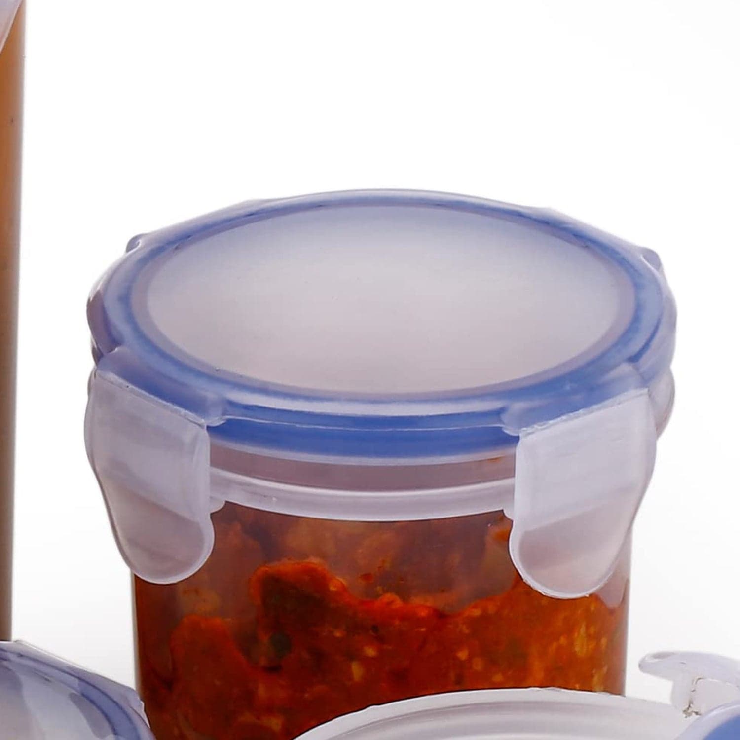 Plastic Liquid Round Airtight Food Storage Container with Leak Proof Locking Lid thumbnail 7