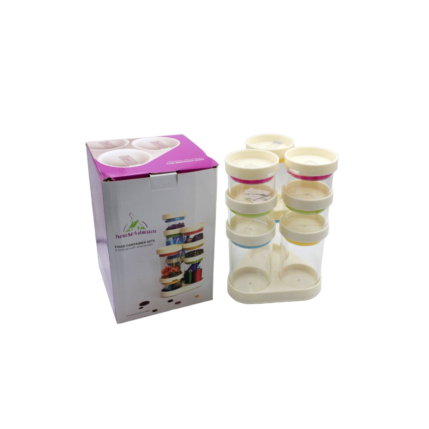 Multipurpose Plastic Transparent Storage Containers Masala Box Dabba Spice thumbnail 4