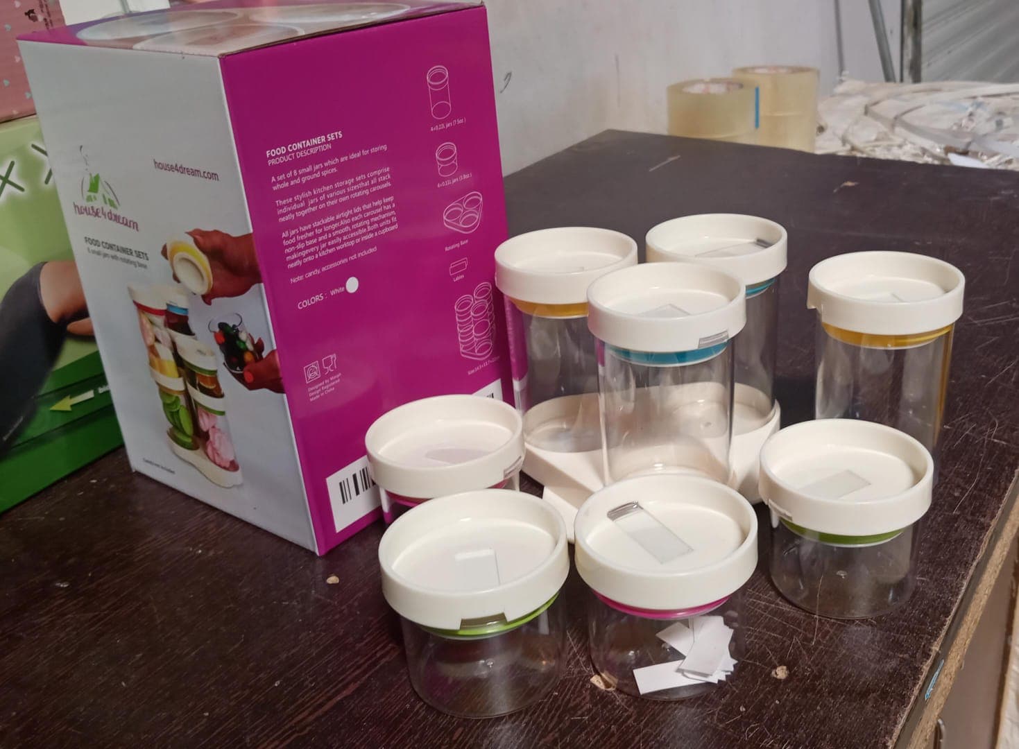 Multipurpose Plastic Transparent Storage Containers Masala Box Dabba Spice thumbnail 7