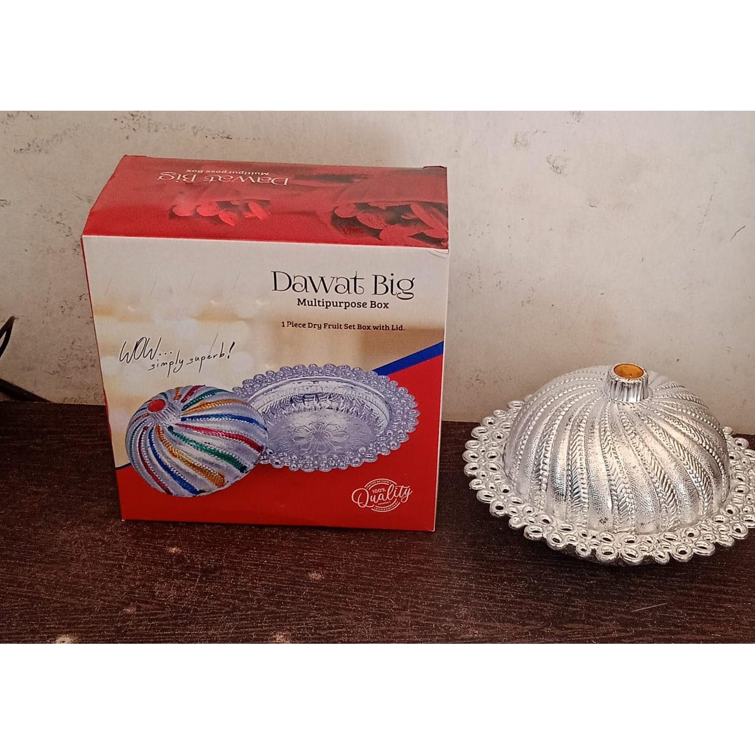 Multipurpose Dry Fruit Box with Lid of Mukhvas Storage & Serving Box of Stylish Kitchen Storage Container (1 Pc) thumbnail 6