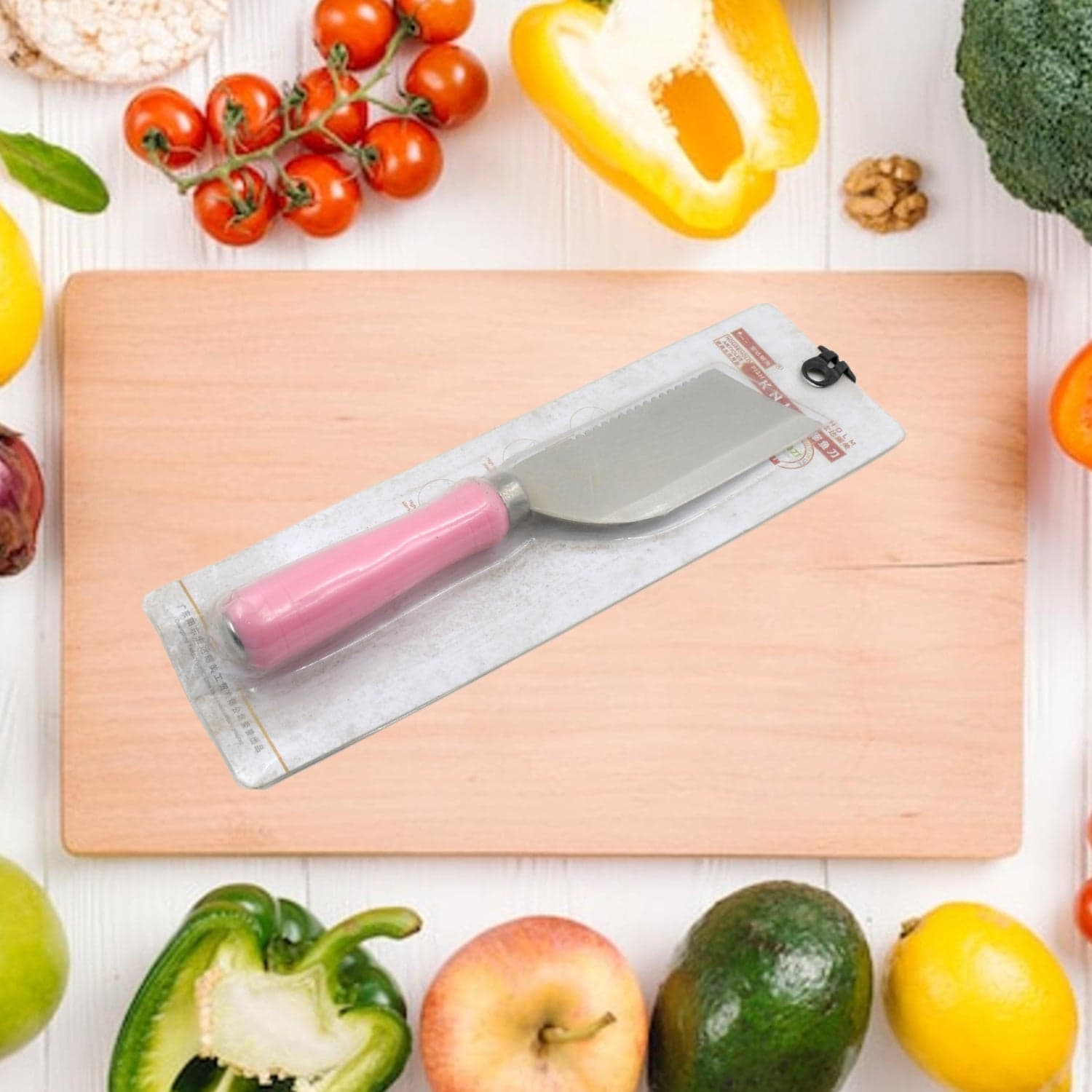 Stainless Steel Knife For Kitchen Use, Knife Set, Knife & Non-Slip Handle With Blade Cover Knife, Fruit, Vegetable,Knife Set (Mix Design 1 Pc) thumbnail 1