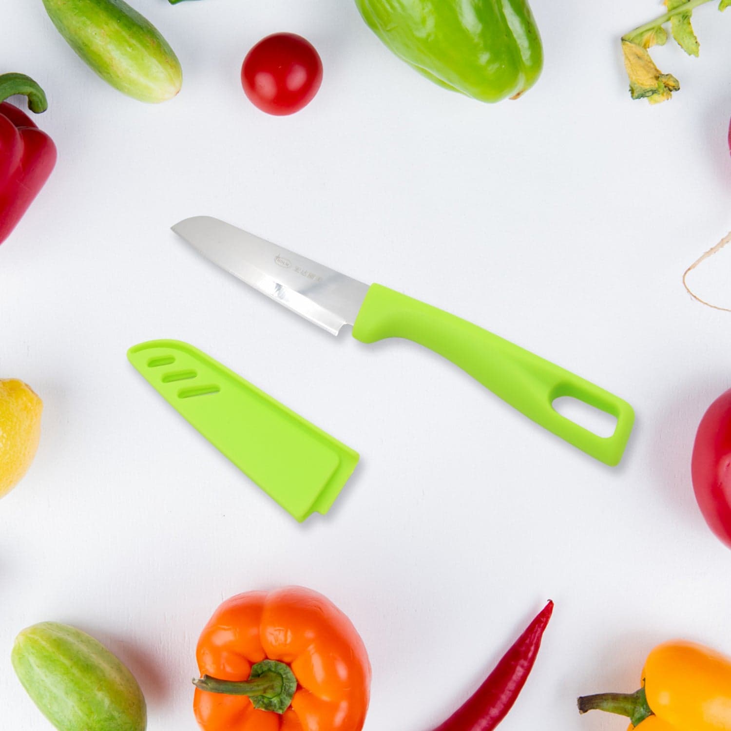 Stainless Steel Knife For Kitchen Use, Knife Set, Knife & Non-Slip Handle With Blade Cover Knife, Fruit, Vegetable,Knife Set (Mix Design 1 Pc) thumbnail 3