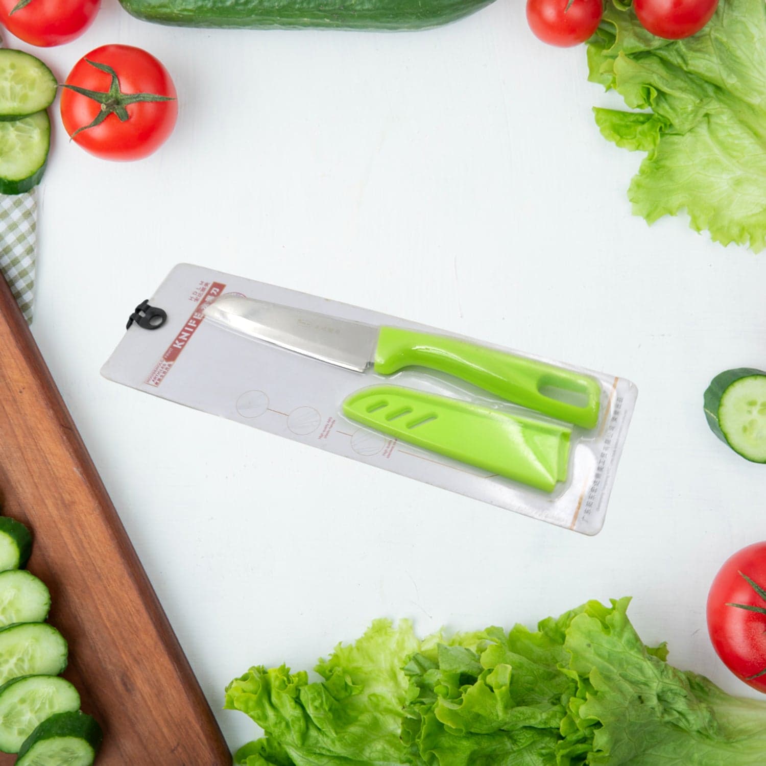 Stainless Steel Knife For Kitchen Use, Knife Set, Knife & Non-Slip Handle With Blade Cover Knife, Fruit, Vegetable,Knife Set (Mix Design 1 Pc) thumbnail 6
