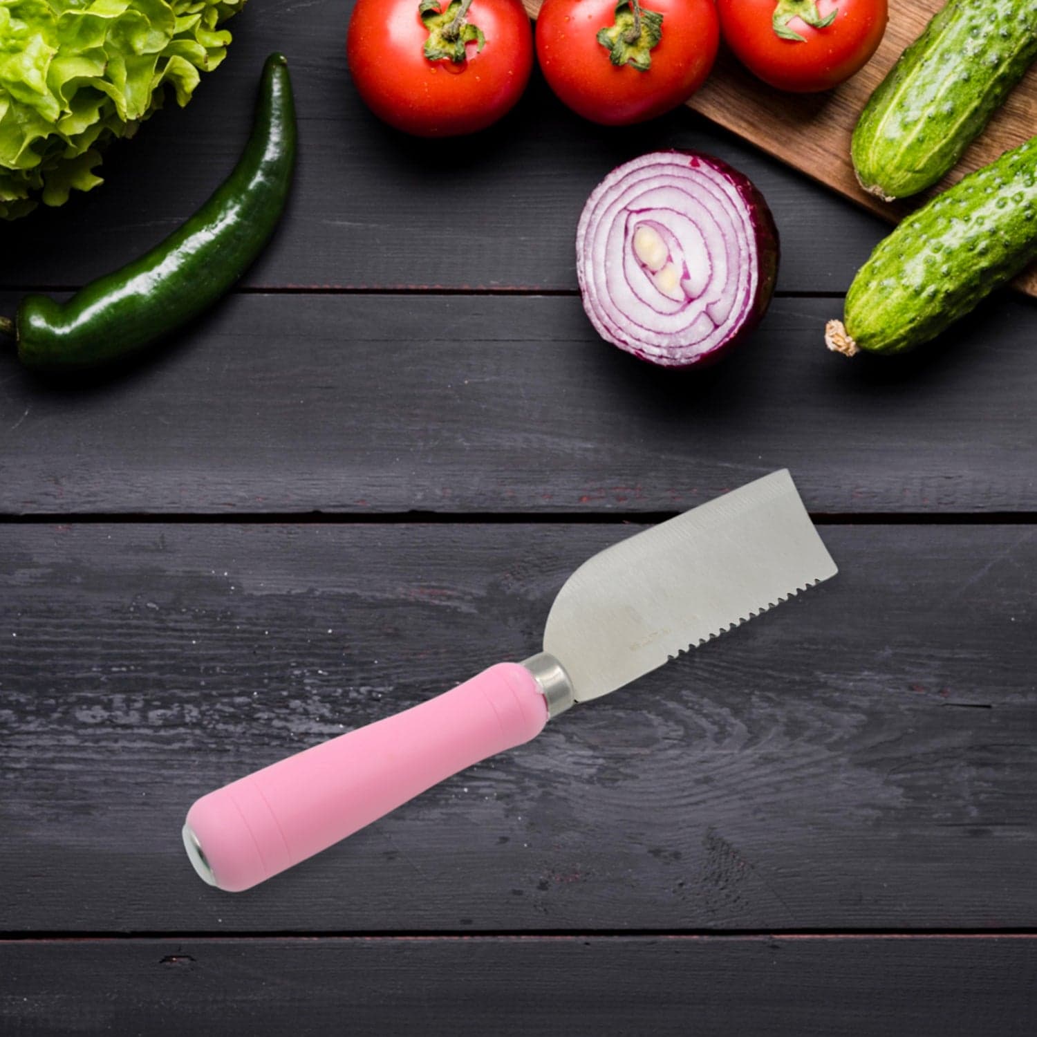 Stainless Steel Knife For Kitchen Use, Knife Set, Knife & Non-Slip Handle With Blade Cover Knife, Fruit, Vegetable,Knife Set (Mix Design 1 Pc) thumbnail 7