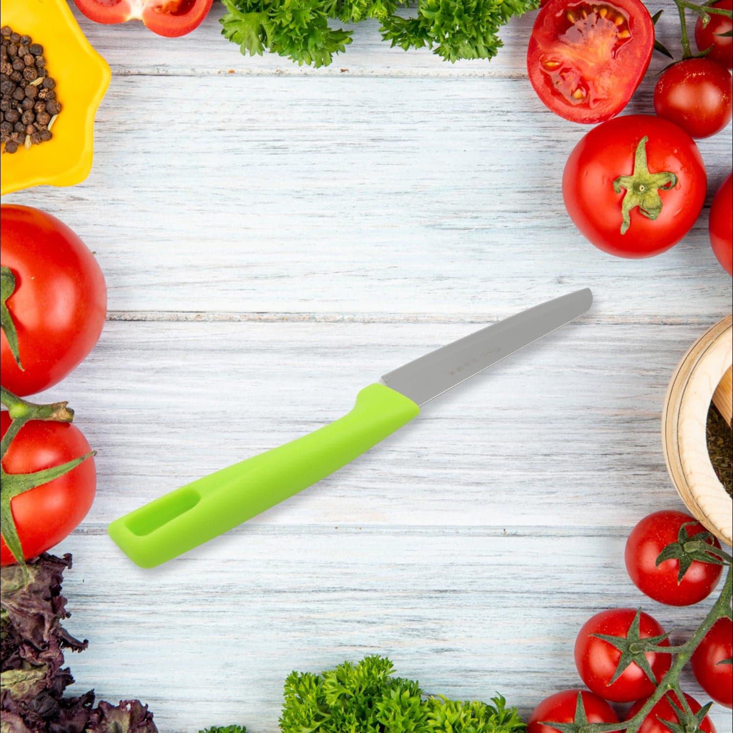 Stainless Steel Knife For Kitchen Use, Knife Set, Knife & Non-Slip Handle With Blade Cover Knife, Fruit, Vegetable,Knife Set (Mix Design 1 Pc) thumbnail 8